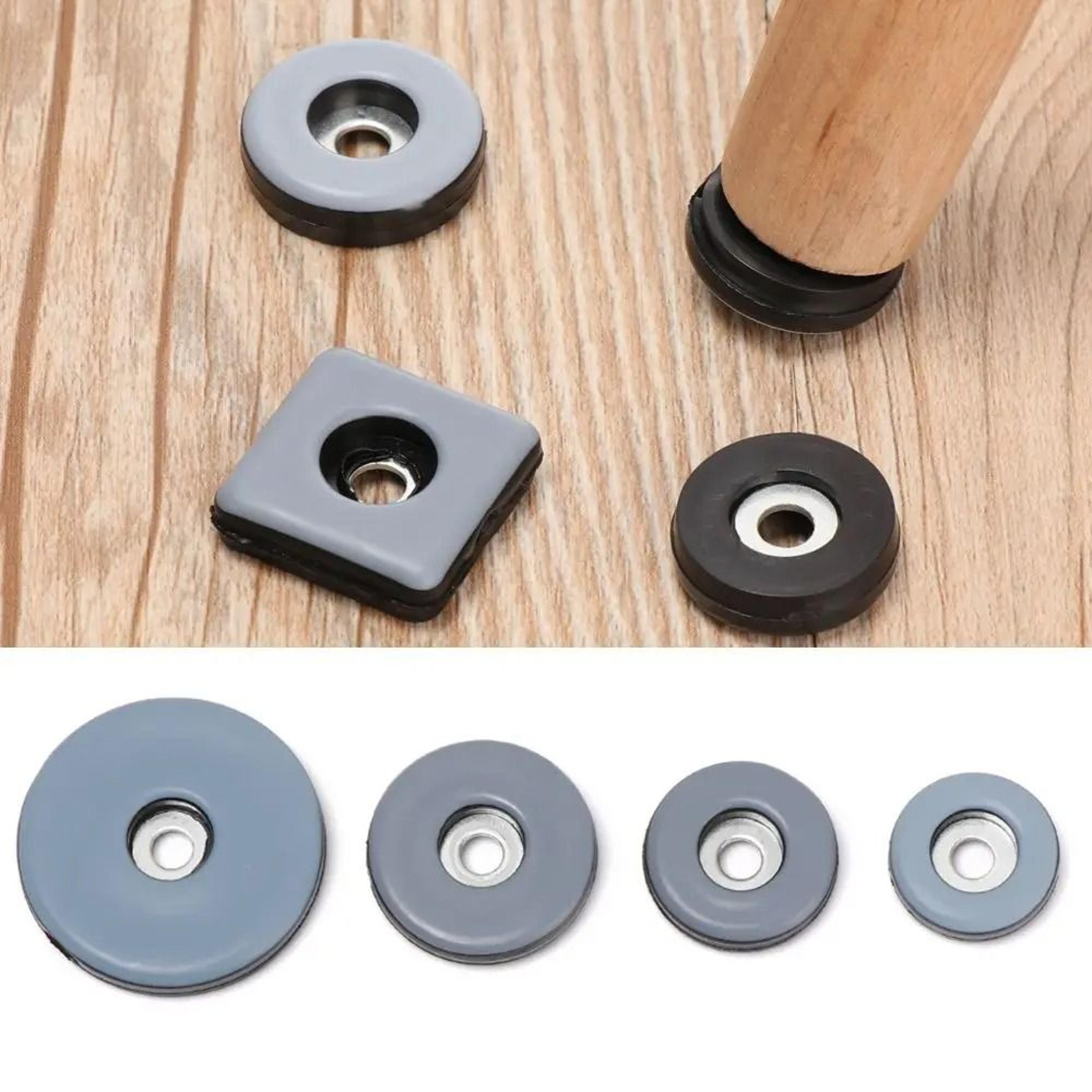 8 piece screw on furniture slider pads and floor protectors