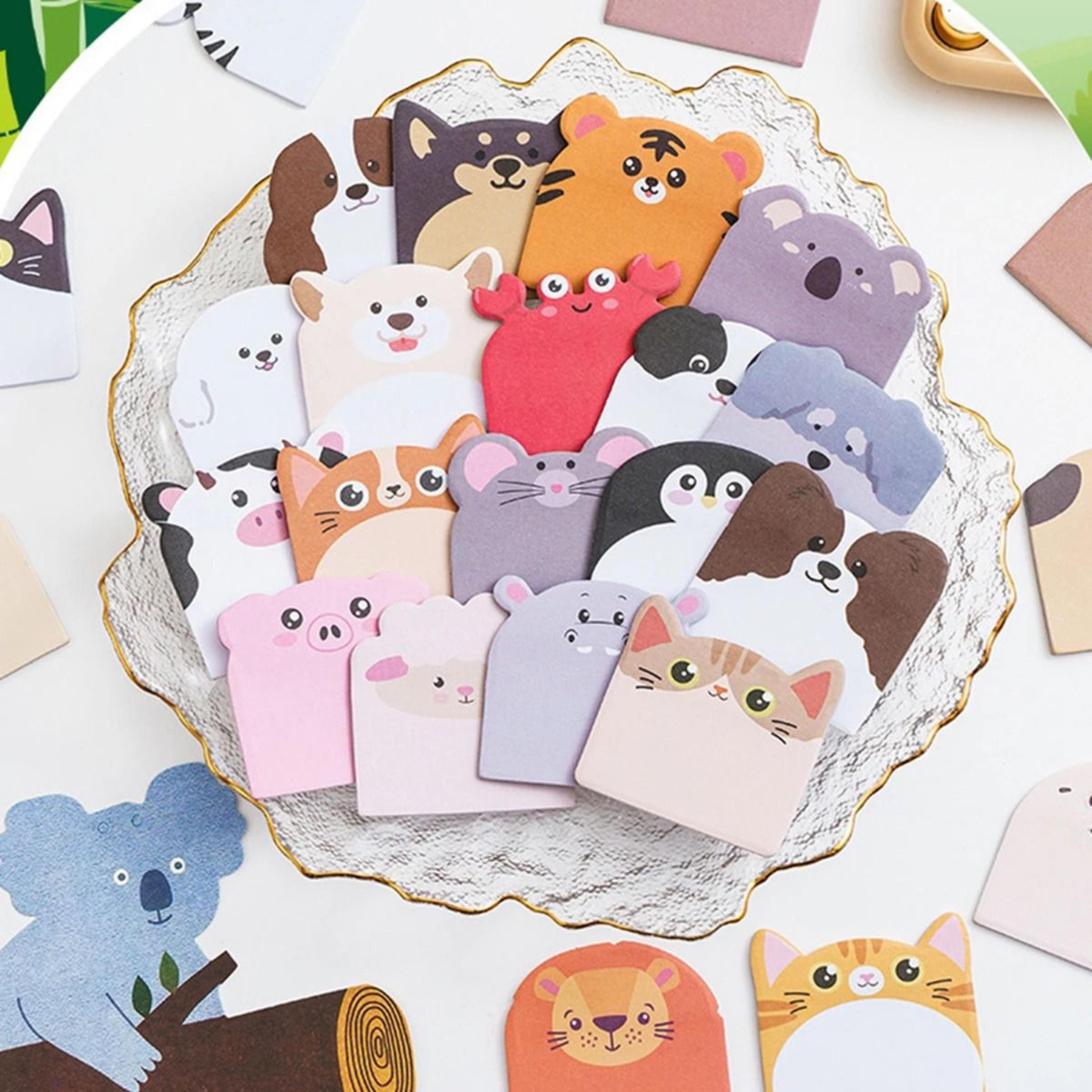 240 piece cute animal sticky notes set for school and office