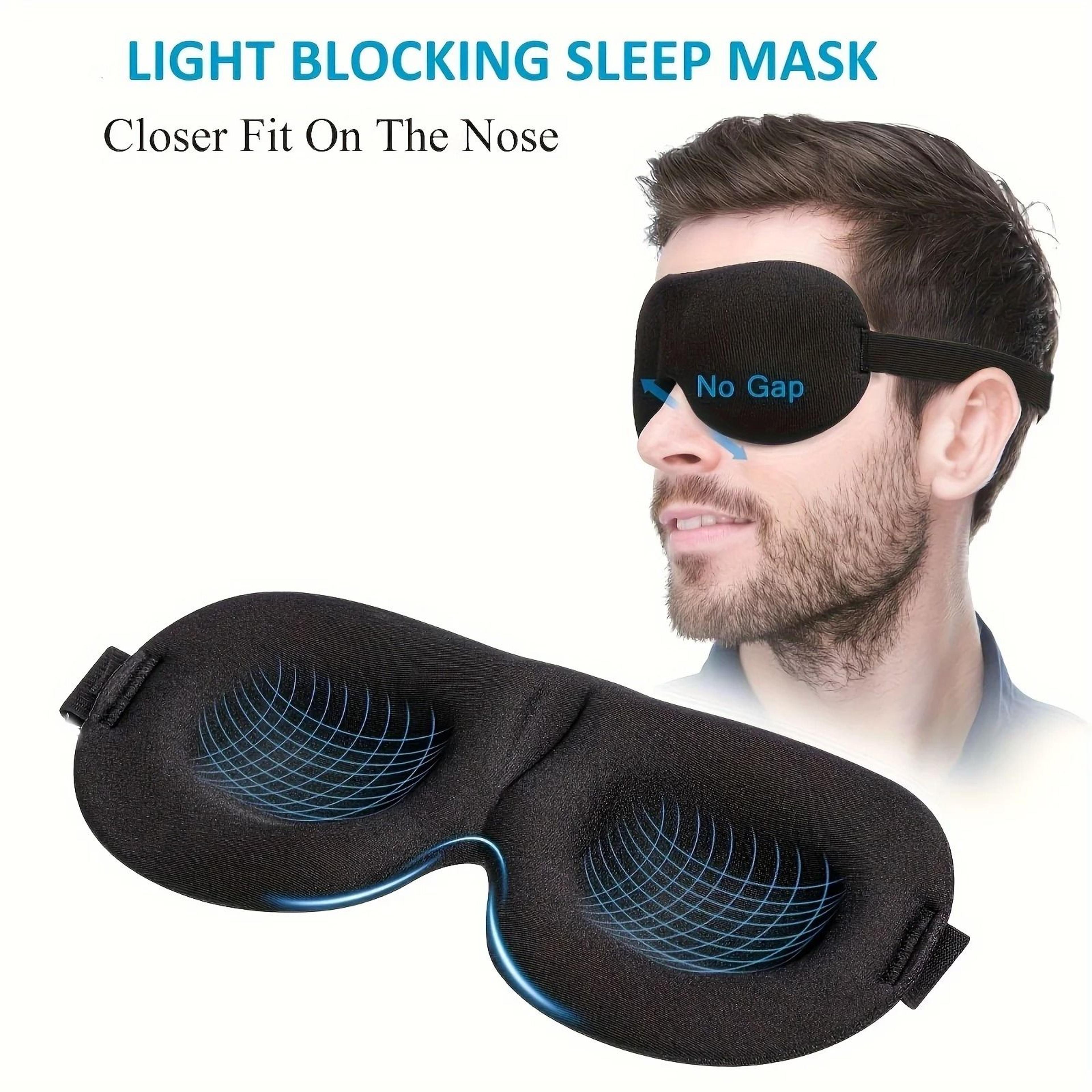 two piece deep contour light blocking sleep mask set