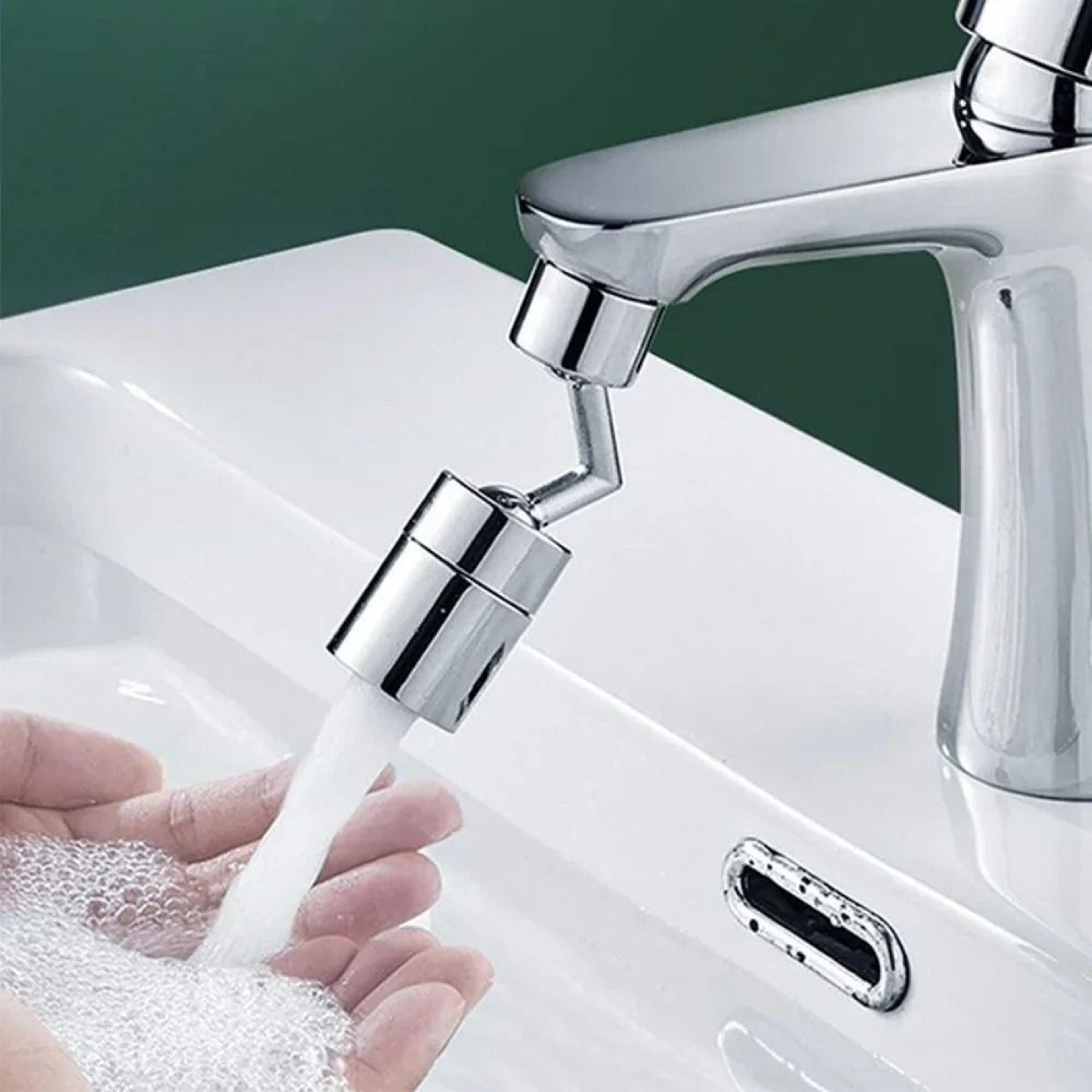 flexible rotating faucet extender and sprayer