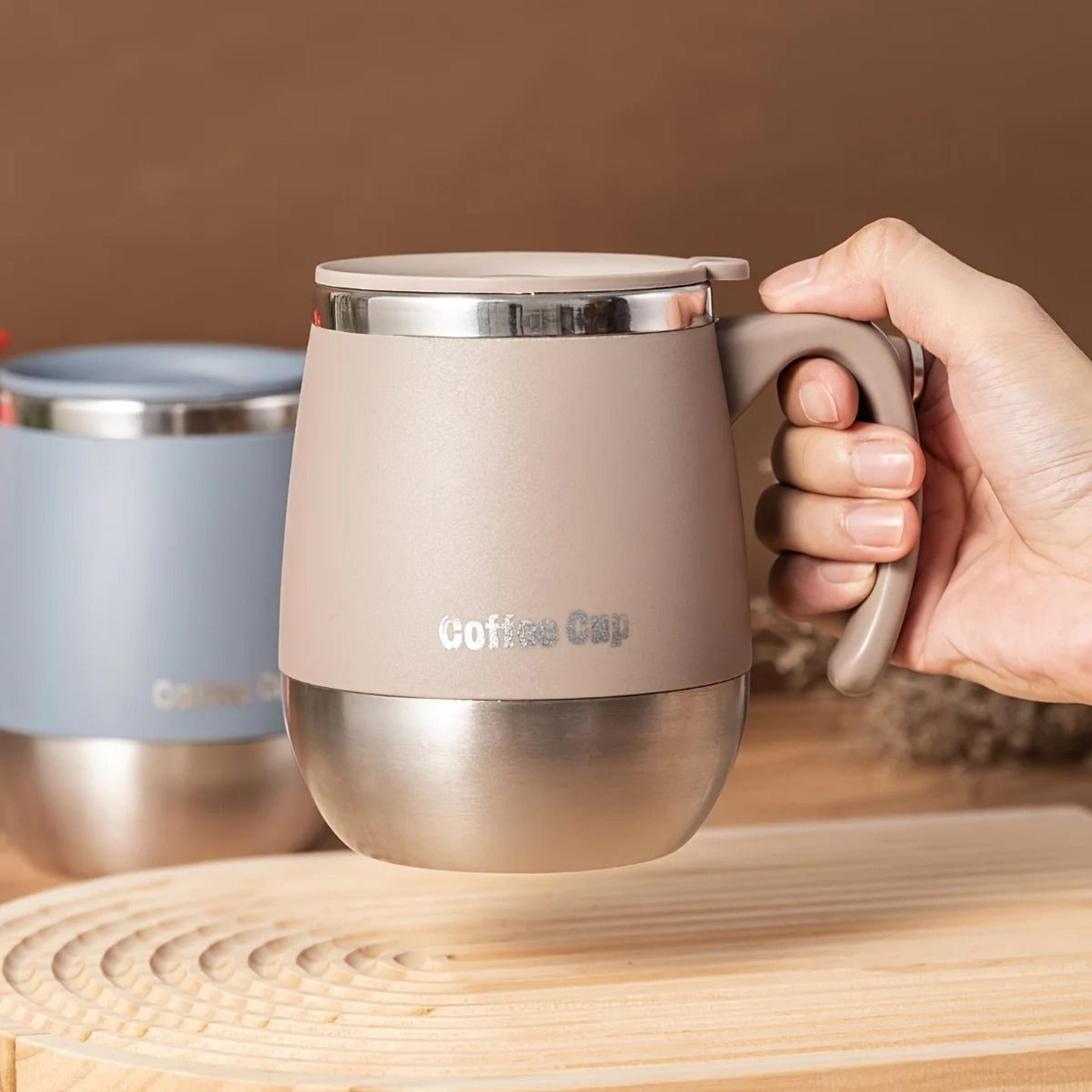 insulated stainless steel coffee mug with lid for everyday travel