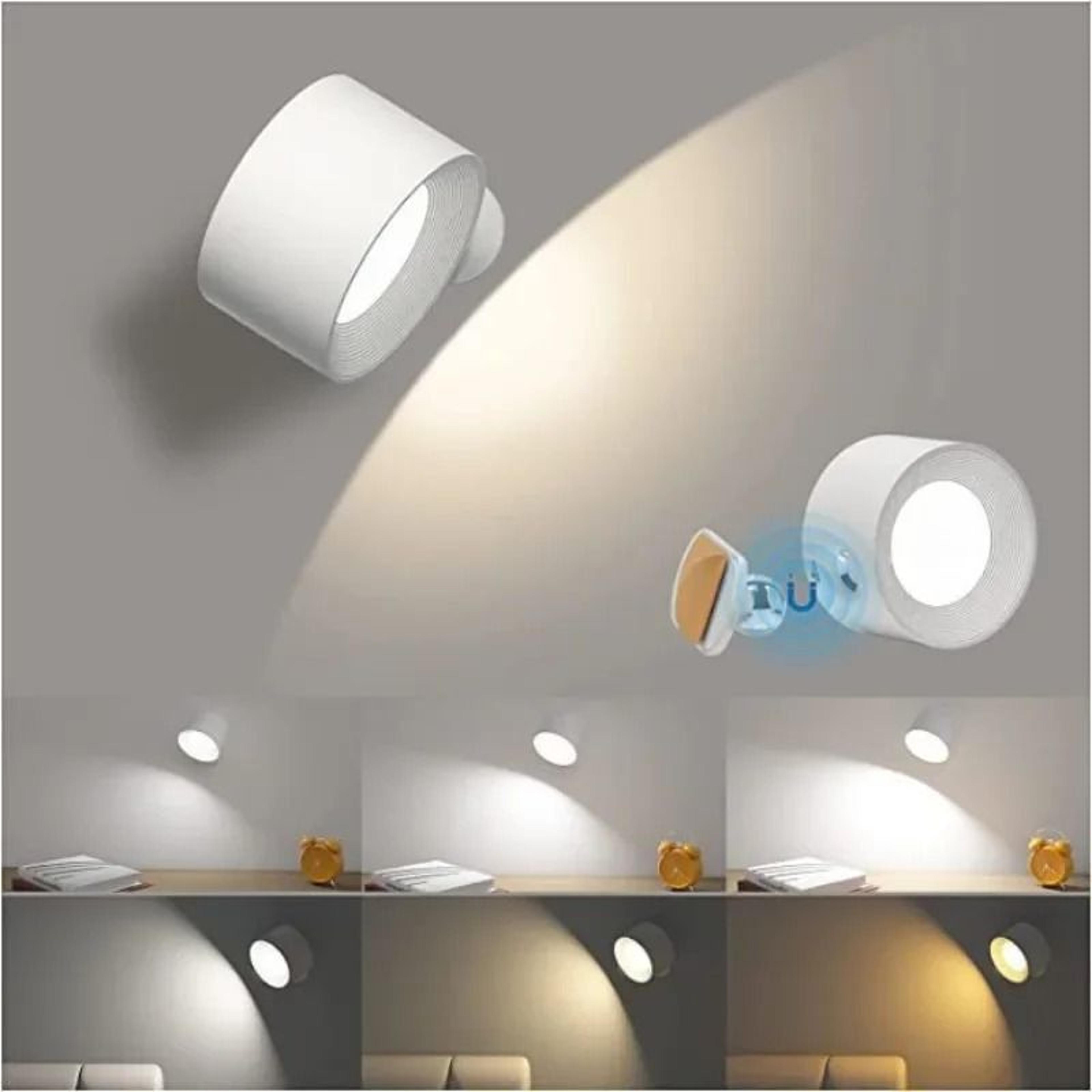 rechargeable magnetic wall lamp with touch and remote lighting control