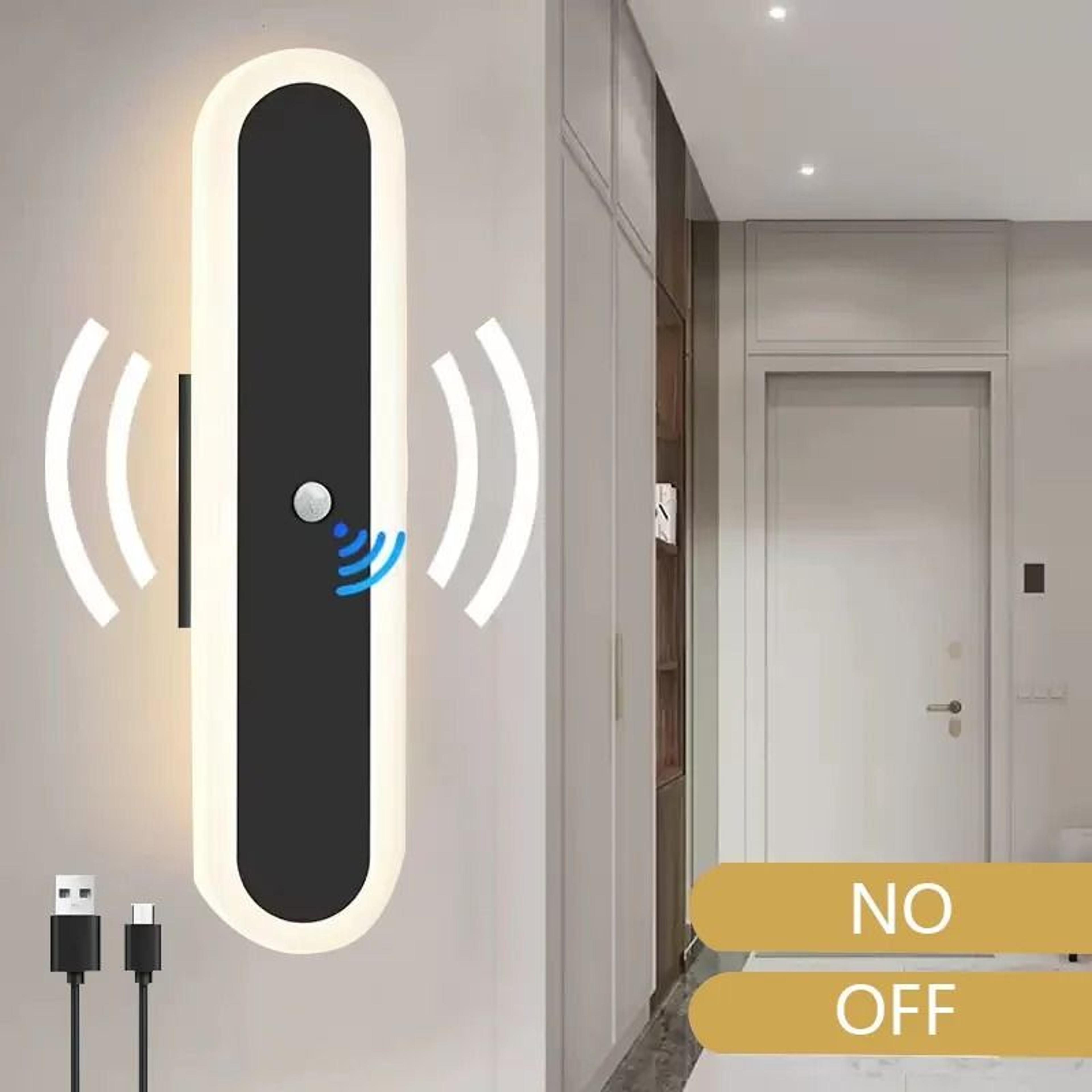 rechargeable motion sensor wall light for effortless indoor nighttime illumination