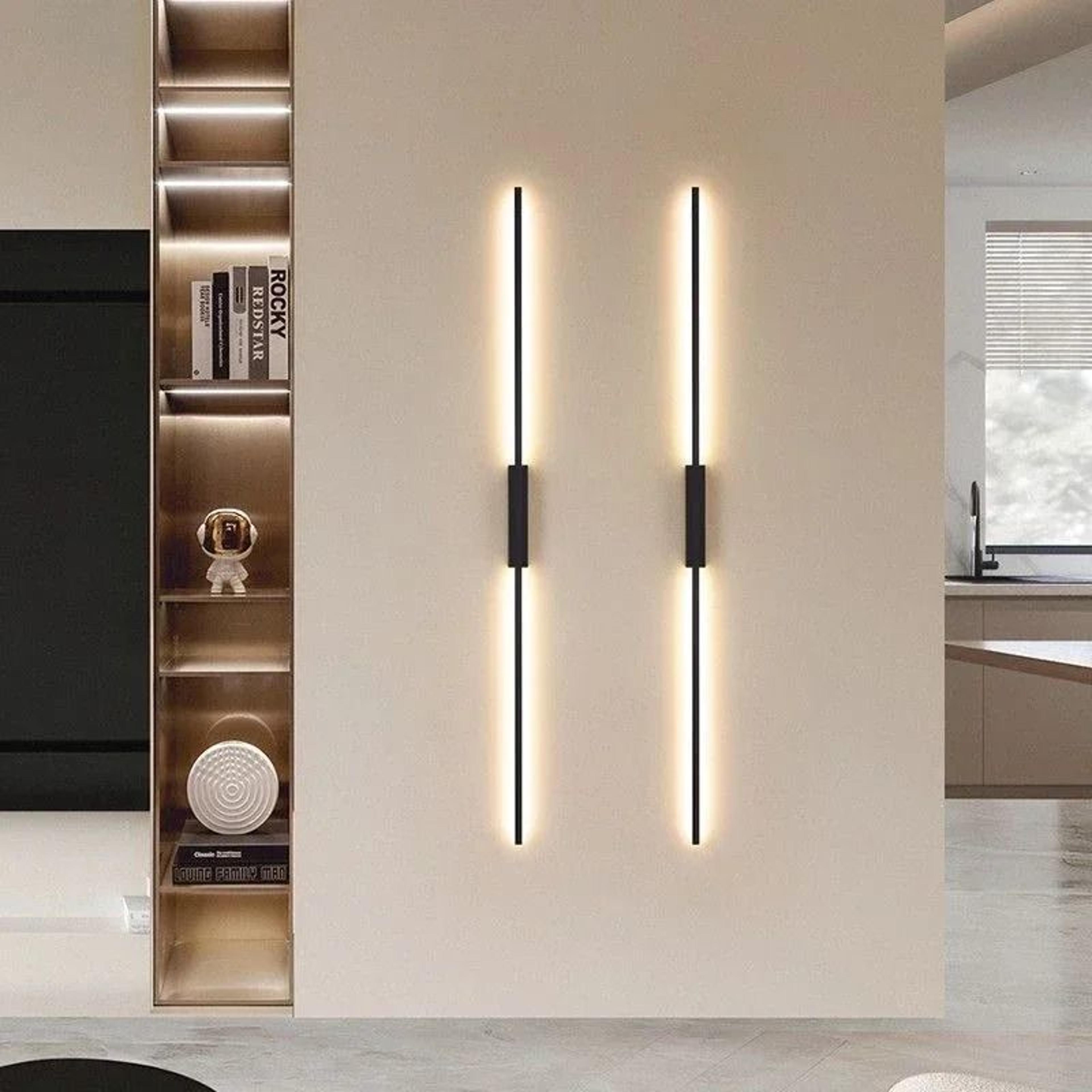 nordic slim linear led wall sconce for modern interiors