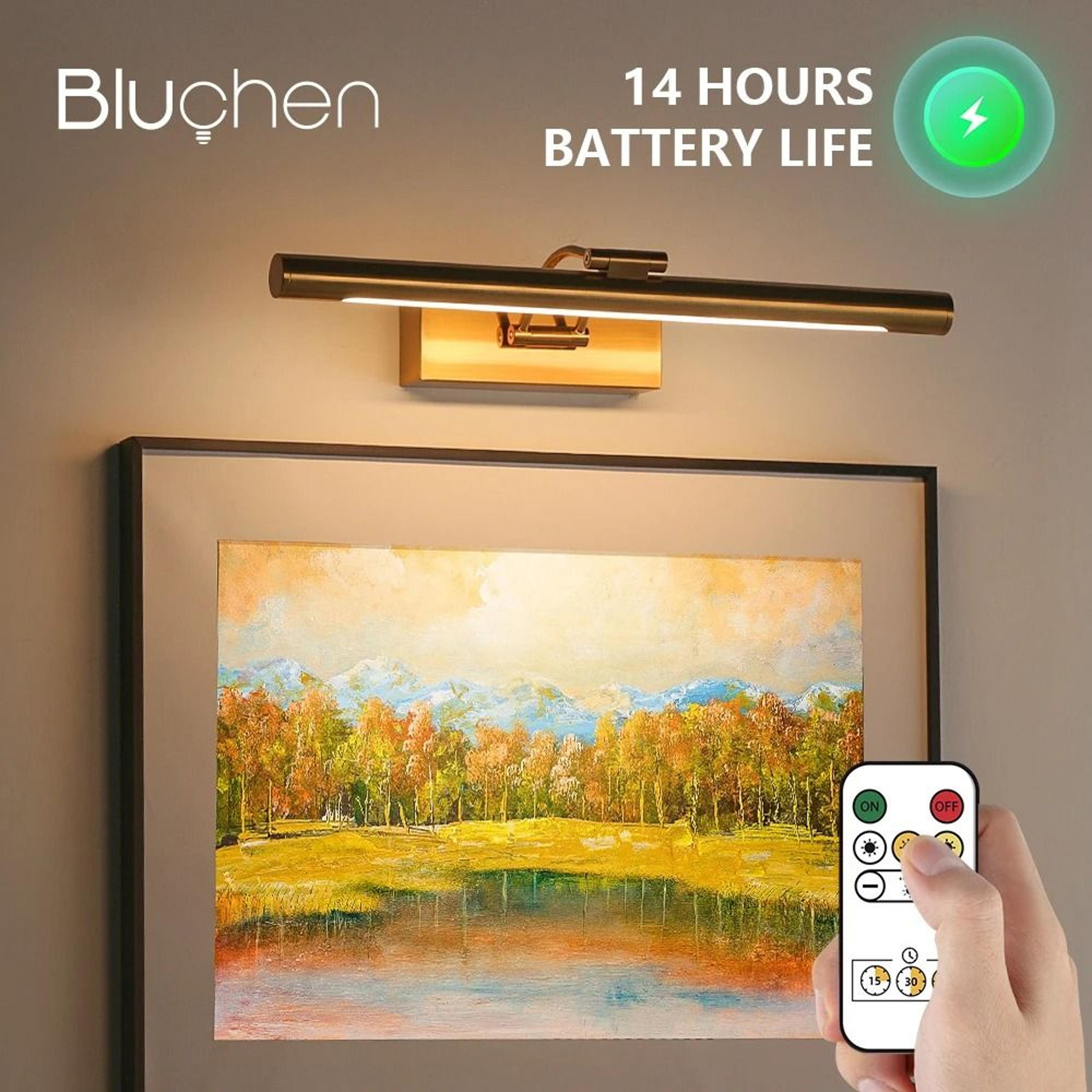 rechargeable wireless picture light with remote control