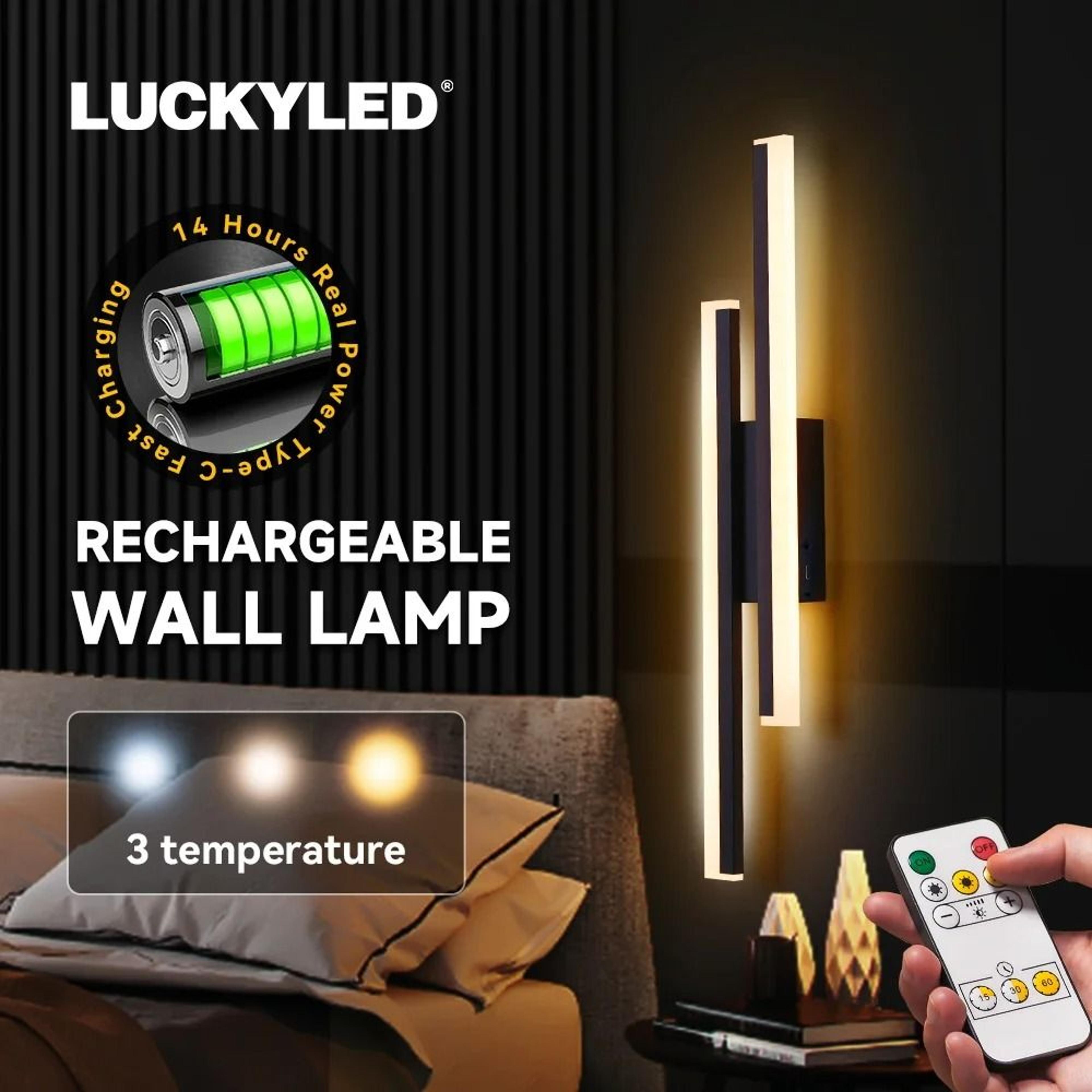two pack magnetic acrylic wall sconce set