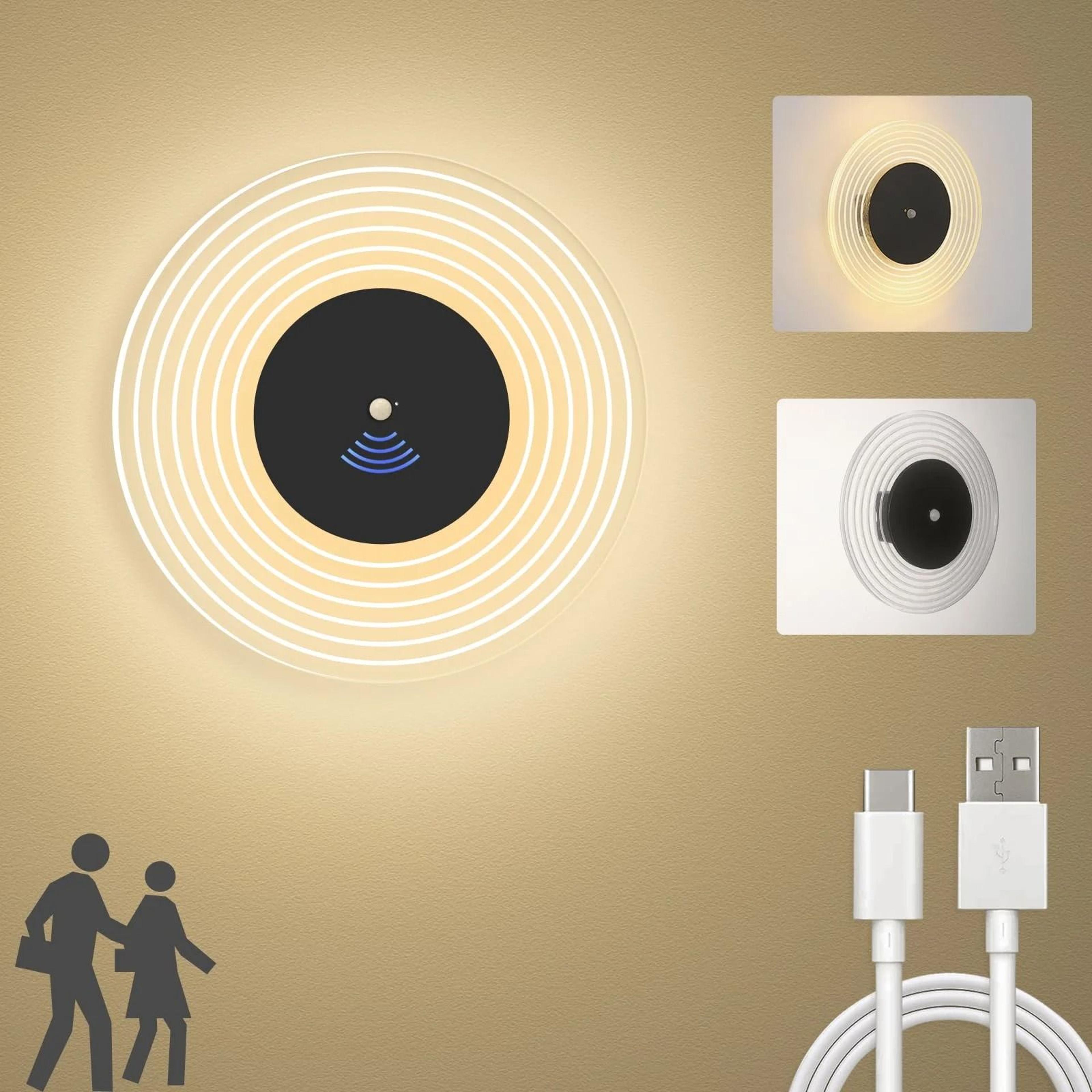 magnetic rechargeable motion sensor wall lamp