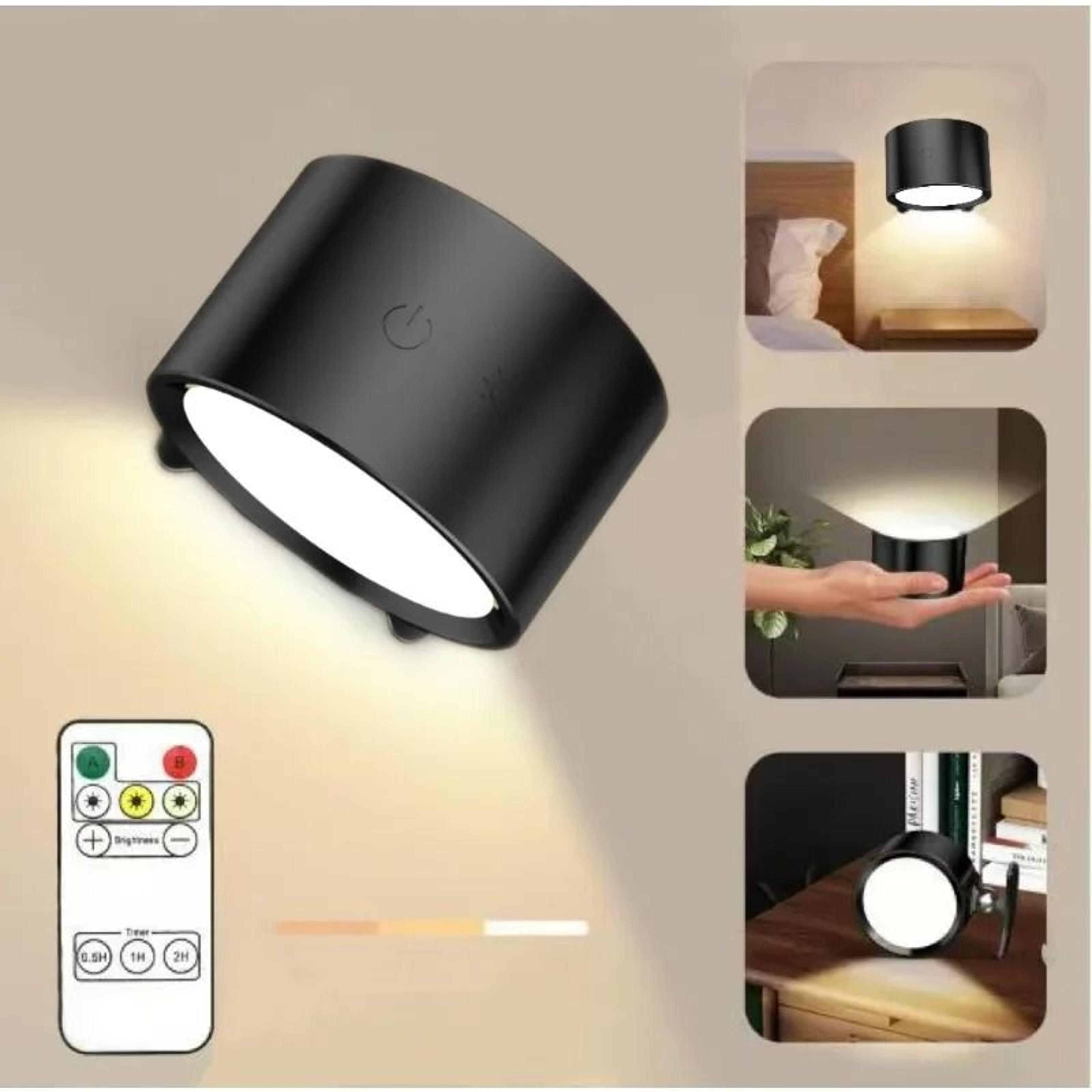 two in one rechargeable wall light and portable reading lamp