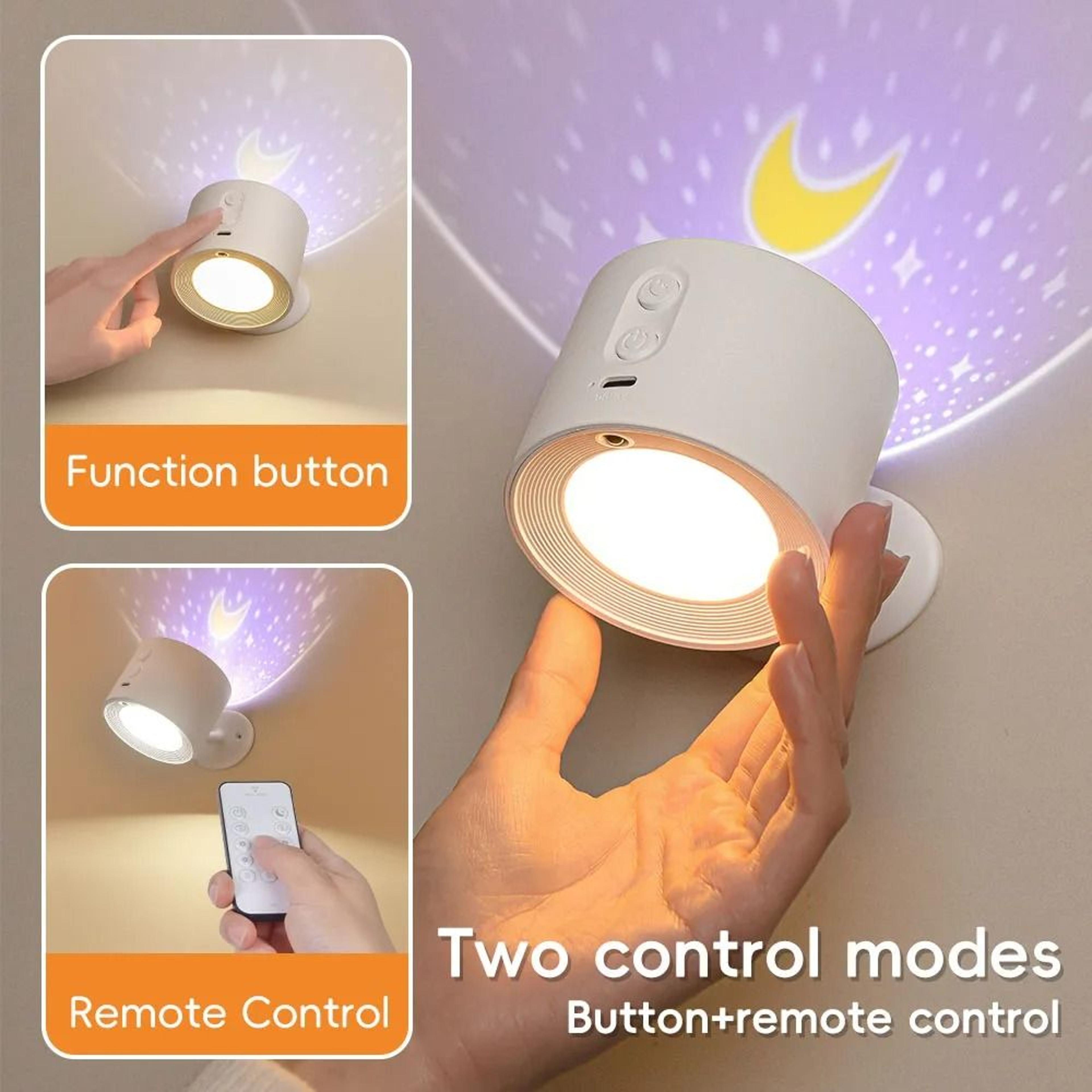 rechargeable rgb wall lamp with remote and touch control