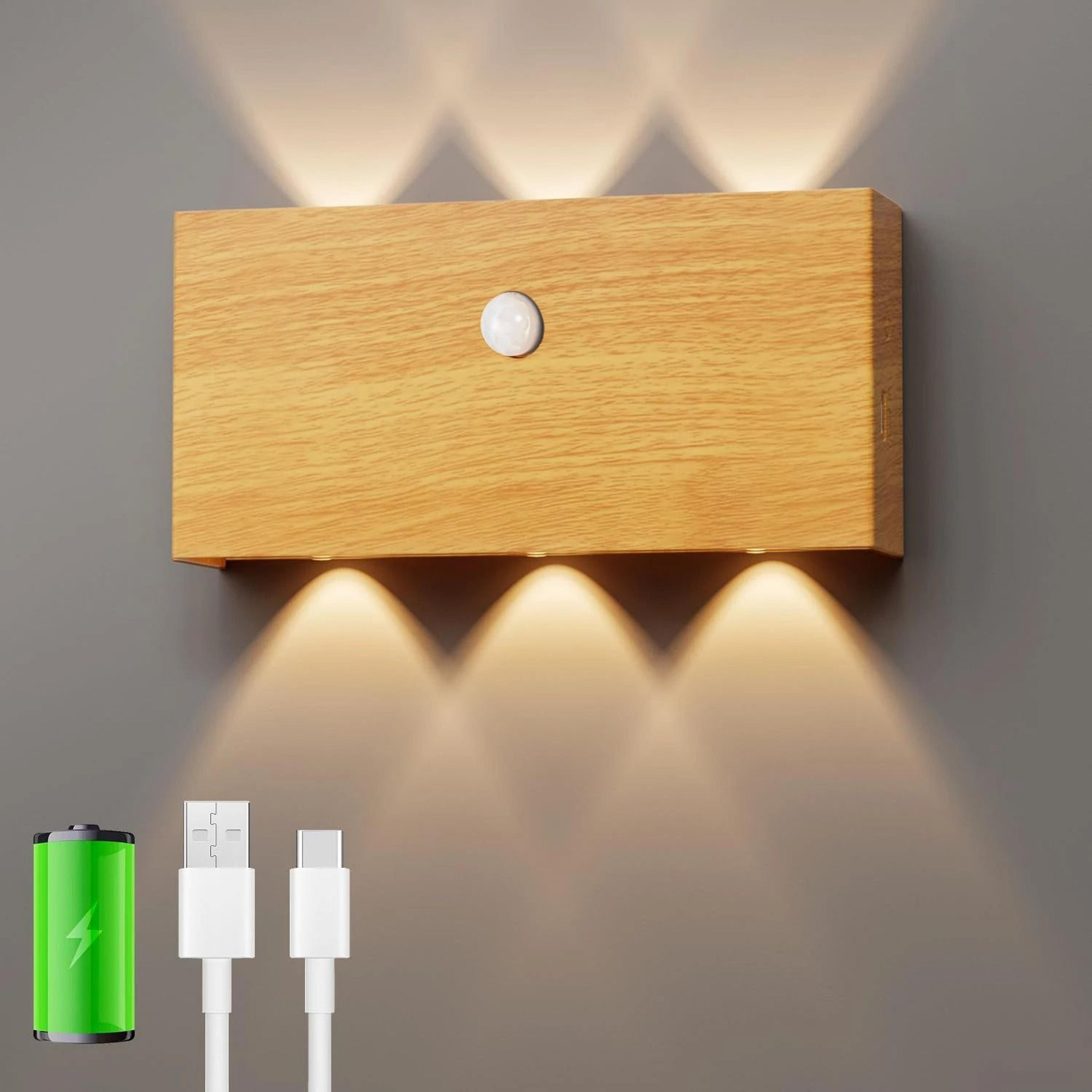 4000mah rechargeable motion sensor led wall light