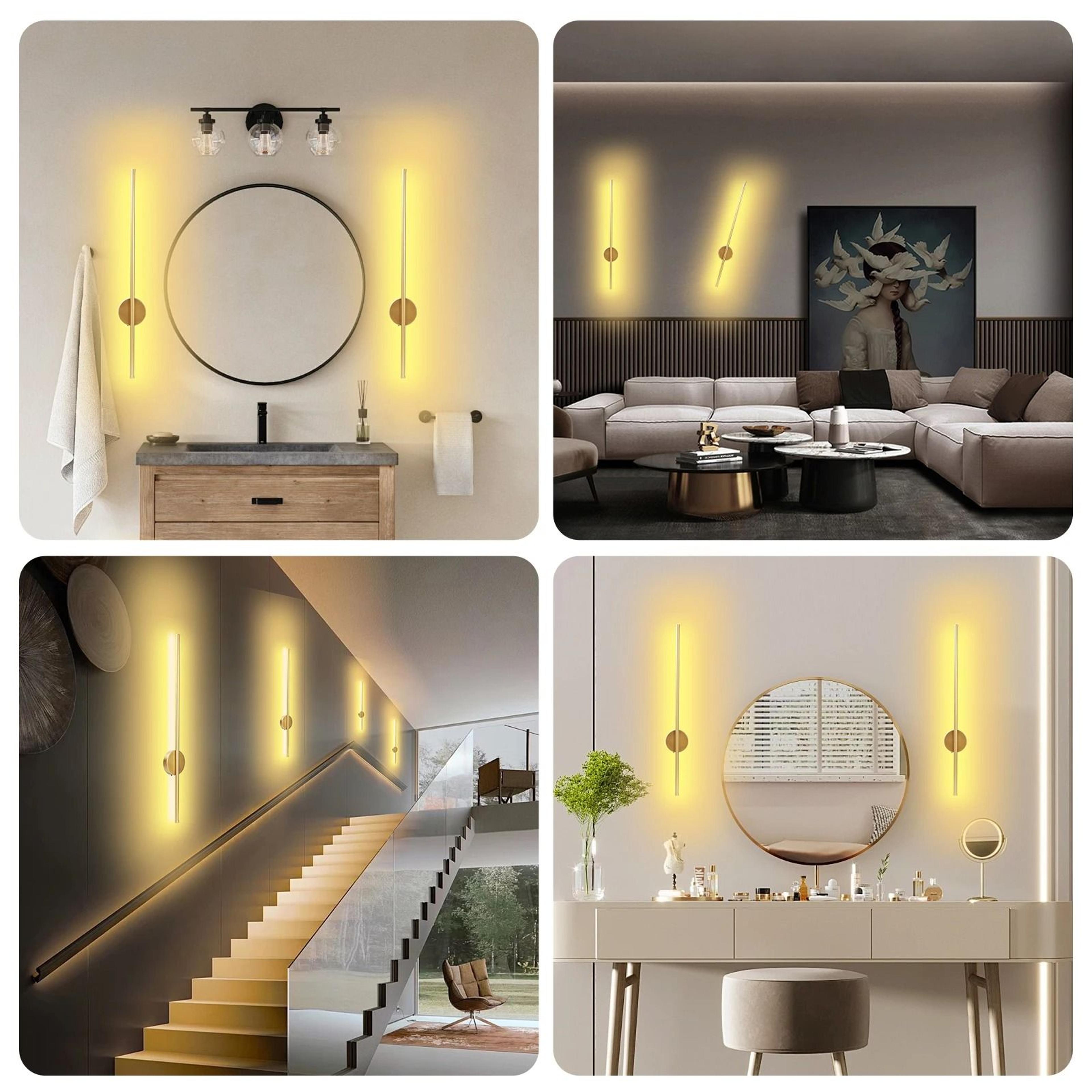 lumabar long rechargeable led wall lamp with remote