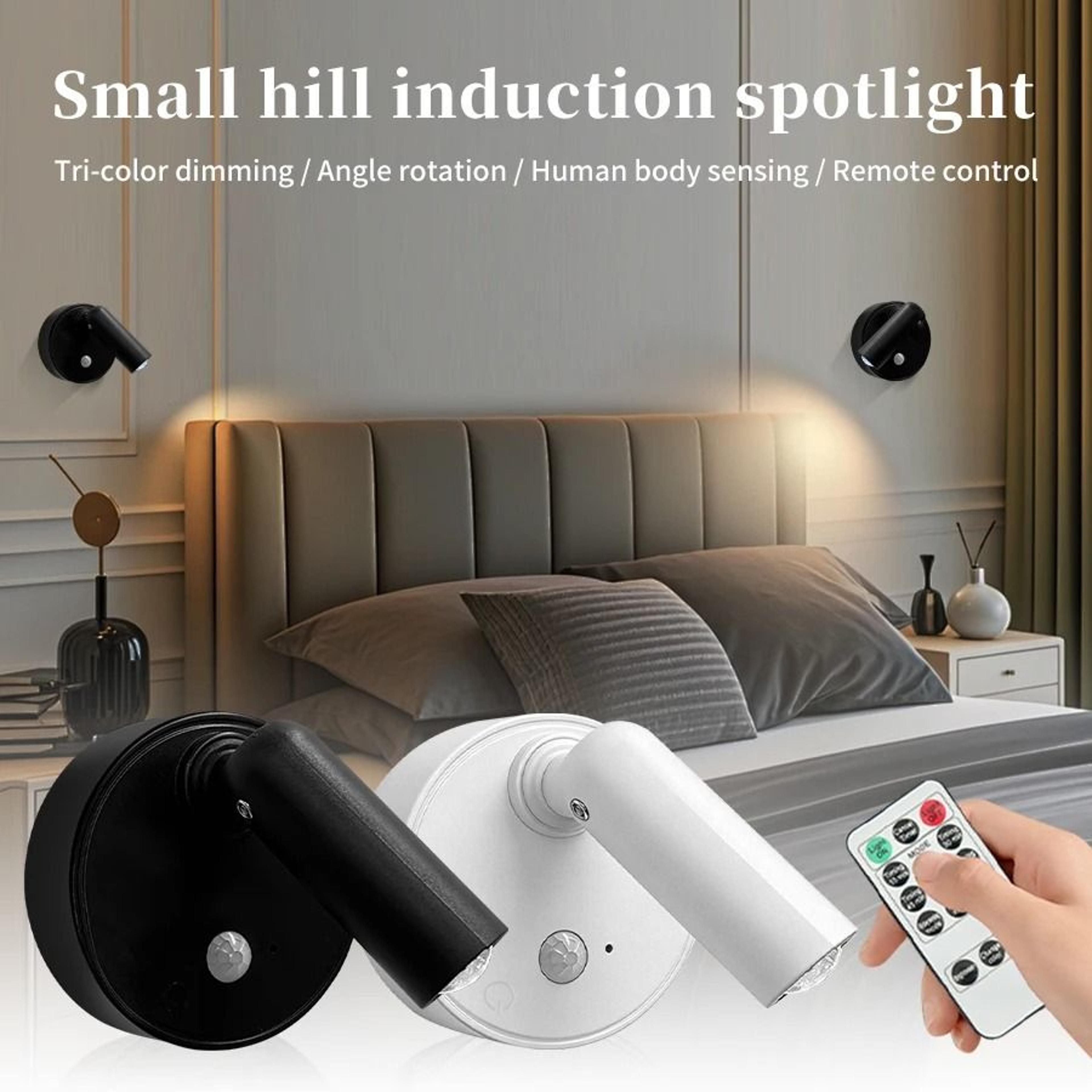 magnetic rechargeable motion sensor wall light dimmable led spotlight