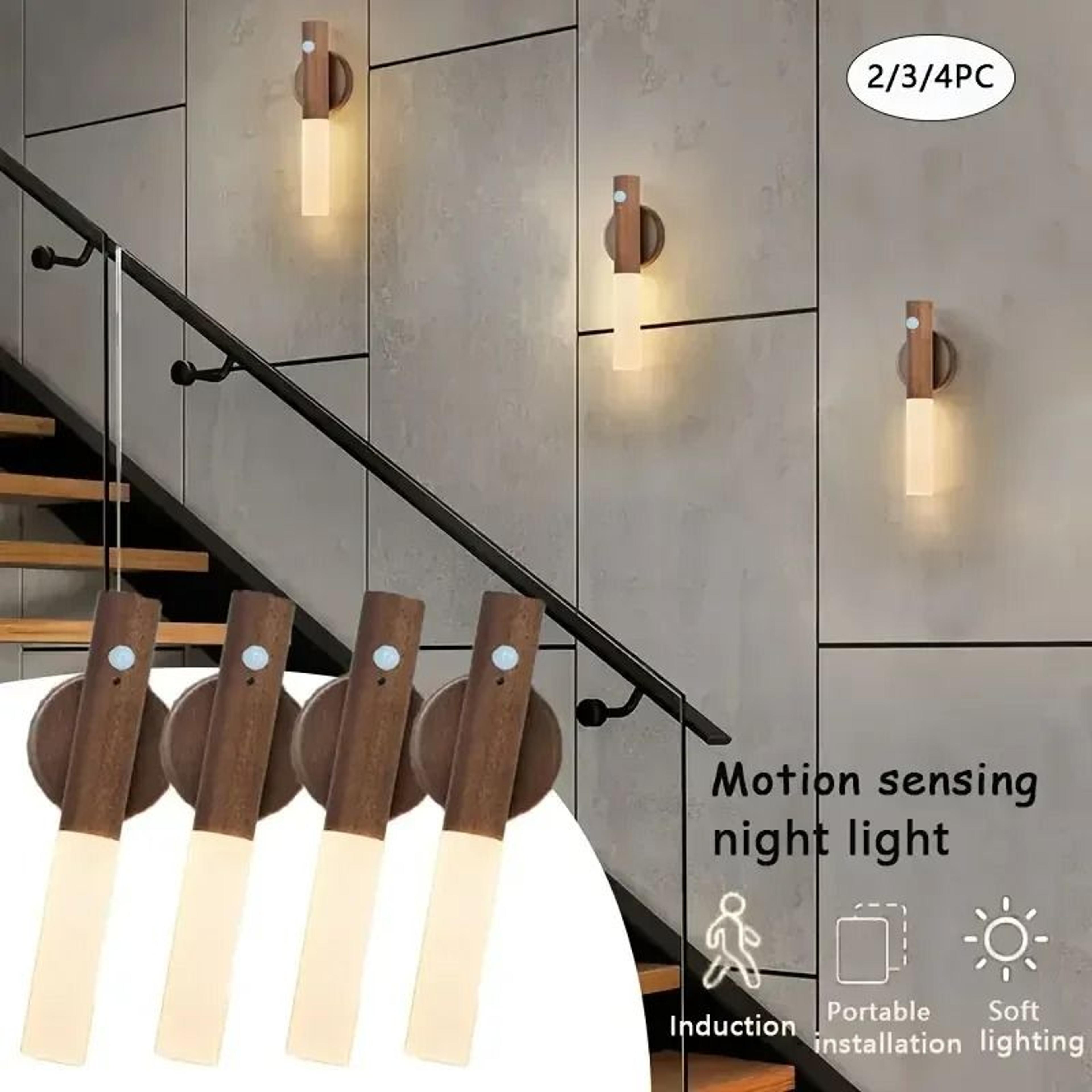 rechargeable pir motion sensor light magnetic cabinet wall lamp