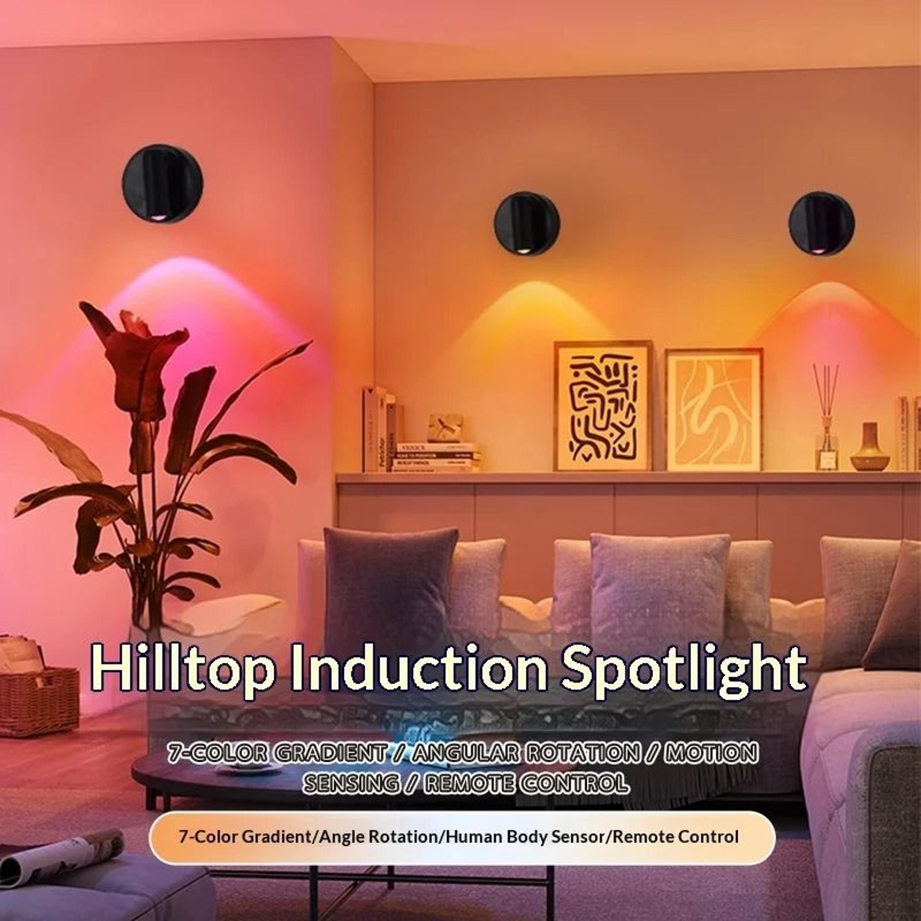 magnetic rechargeable reading light no drill dimmable wall spotlight