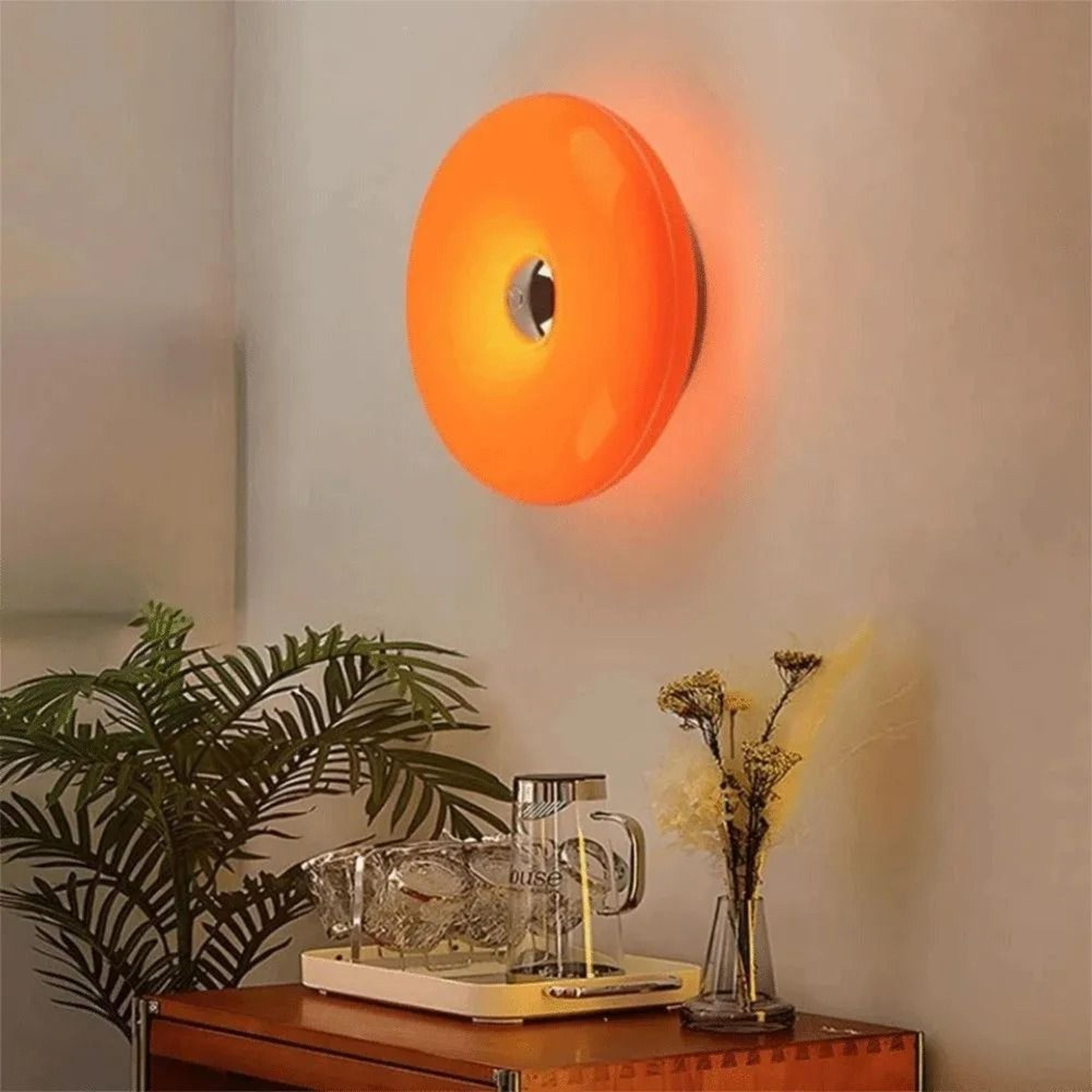 dimmable donut wall lamp and usb desk light
