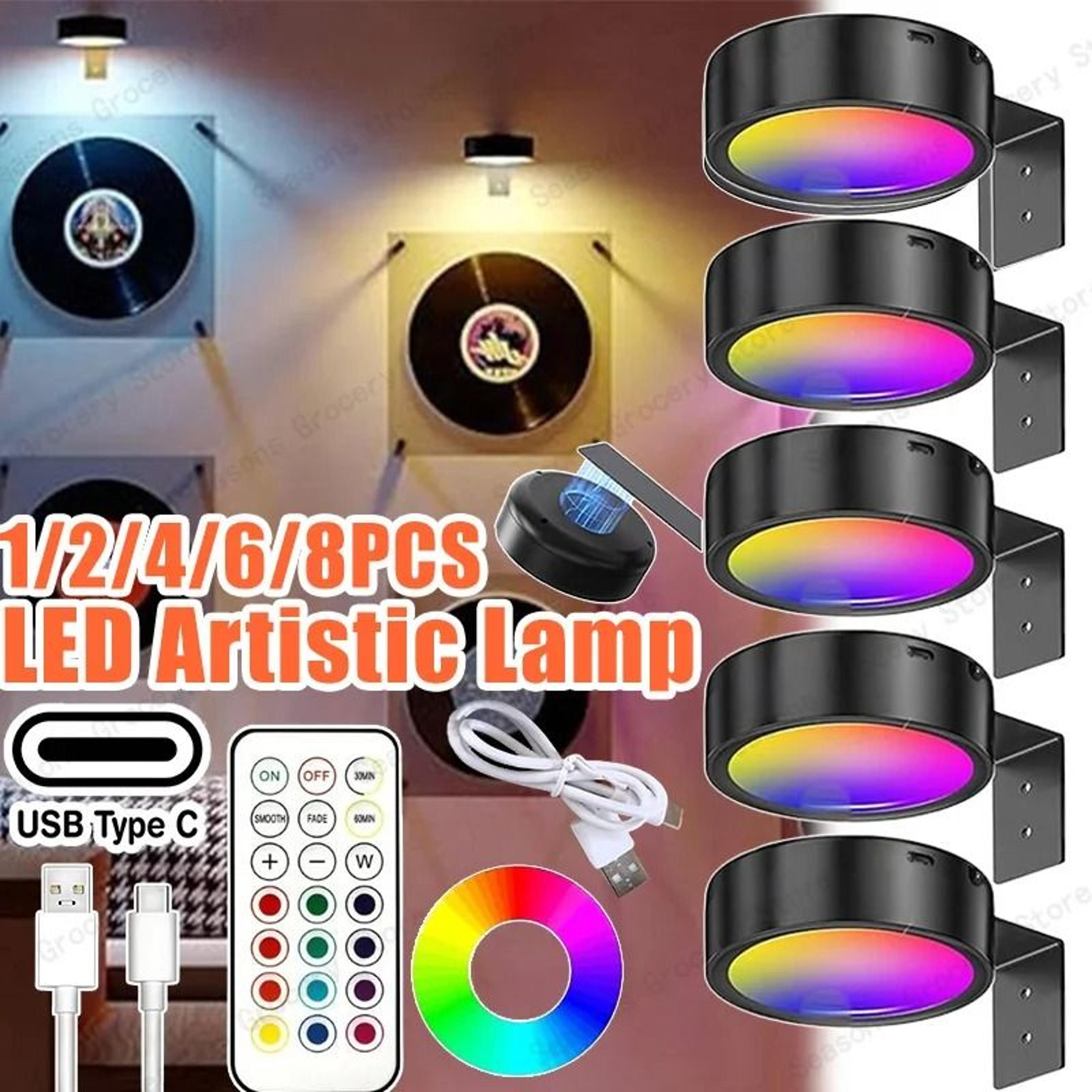 rechargeable magnetic led picture light rgb art display lamp