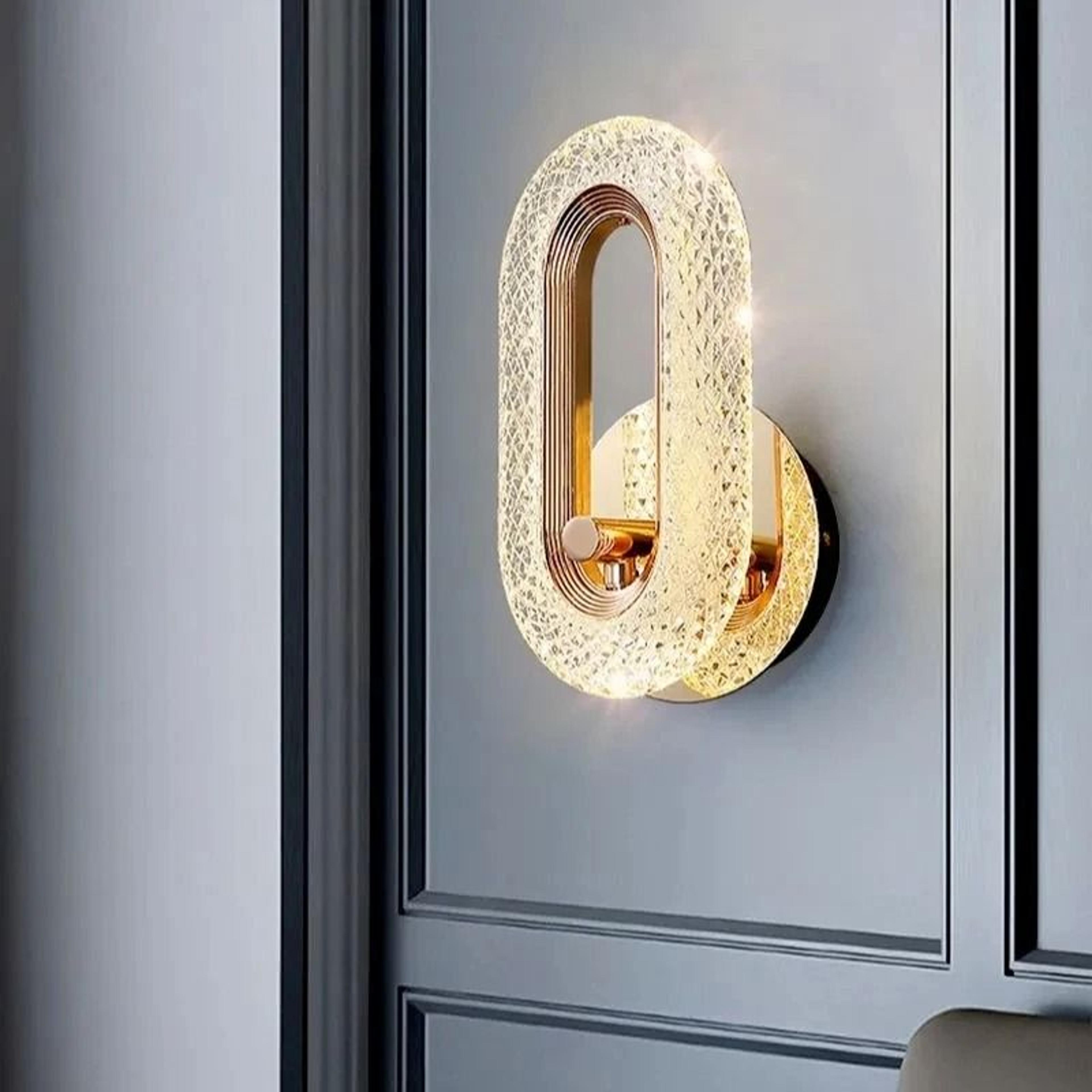 modern nordic led wall sconce iron acrylic bedroom light