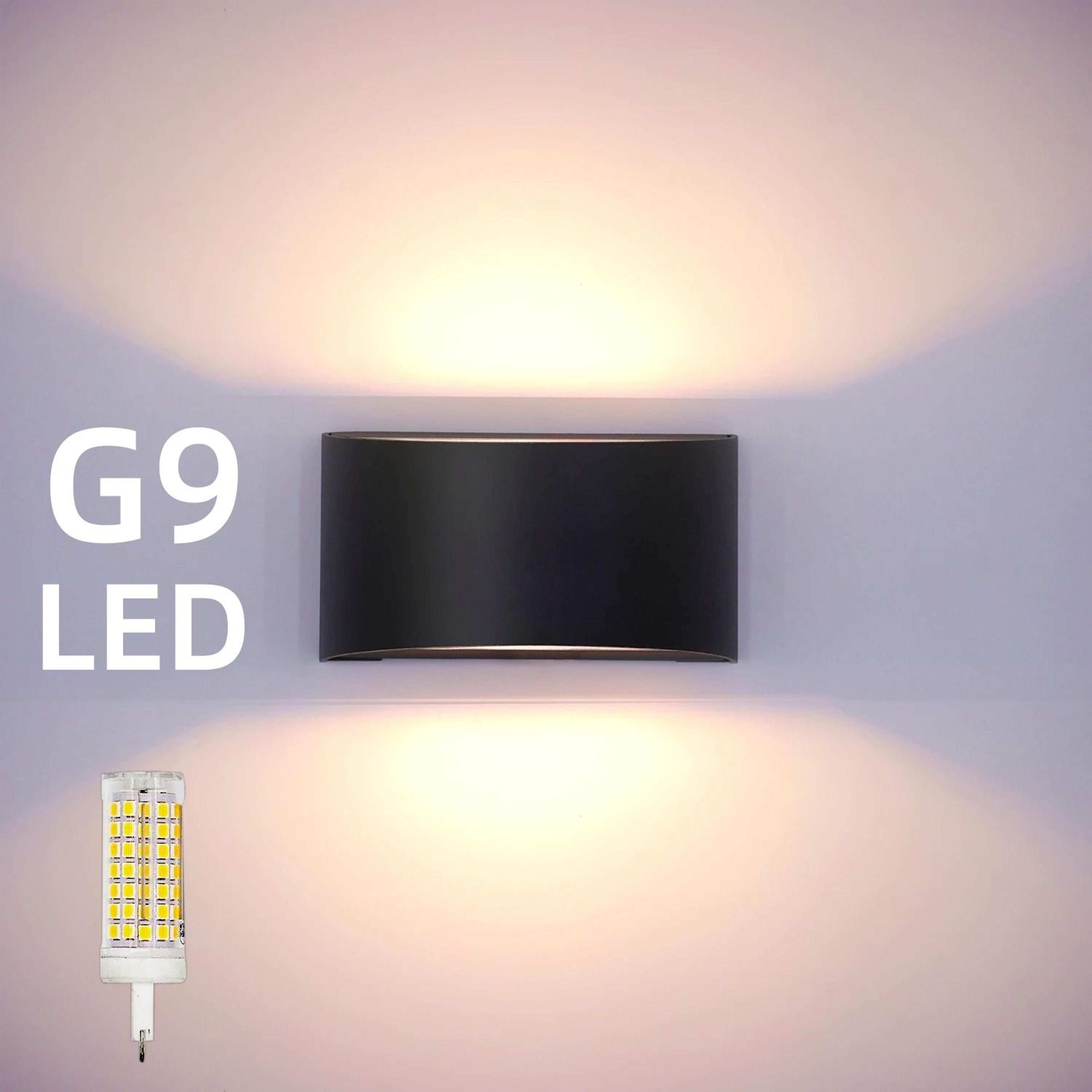 modern 7w g9 up down wall light ip65 sconce
