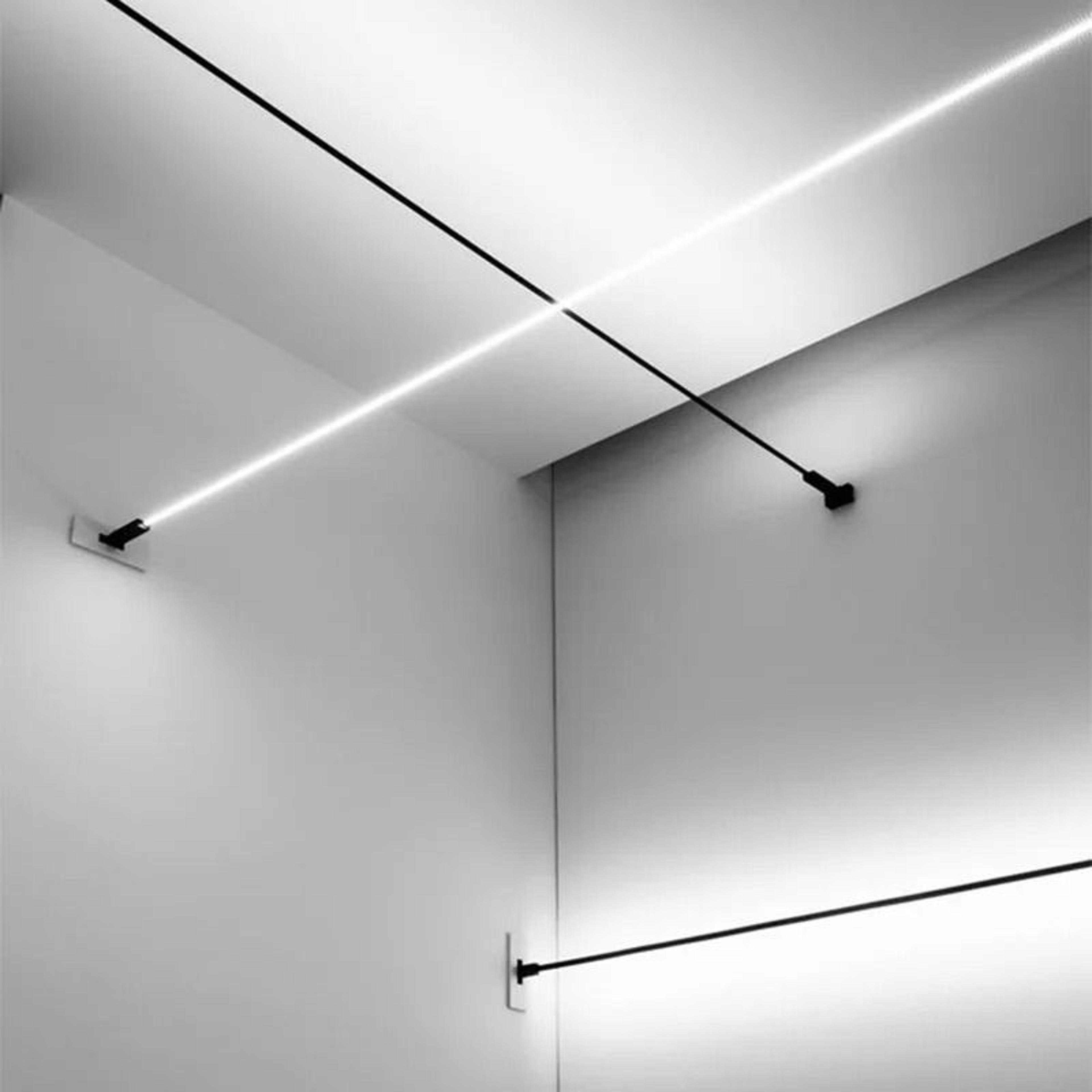 modern skyline linear led wall light steel strip decor lamp