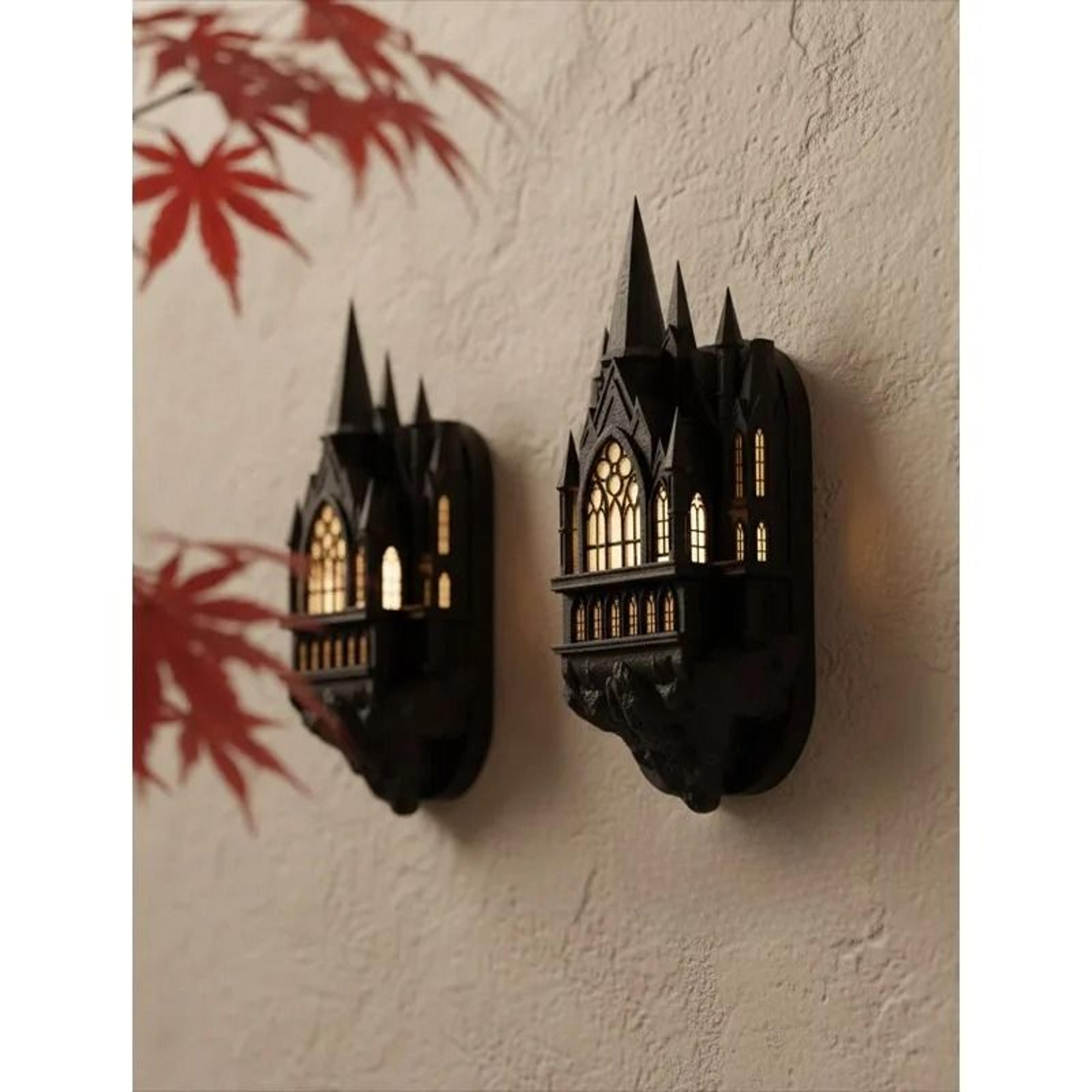 nordic castle led wall lamp vintage ambient sconce