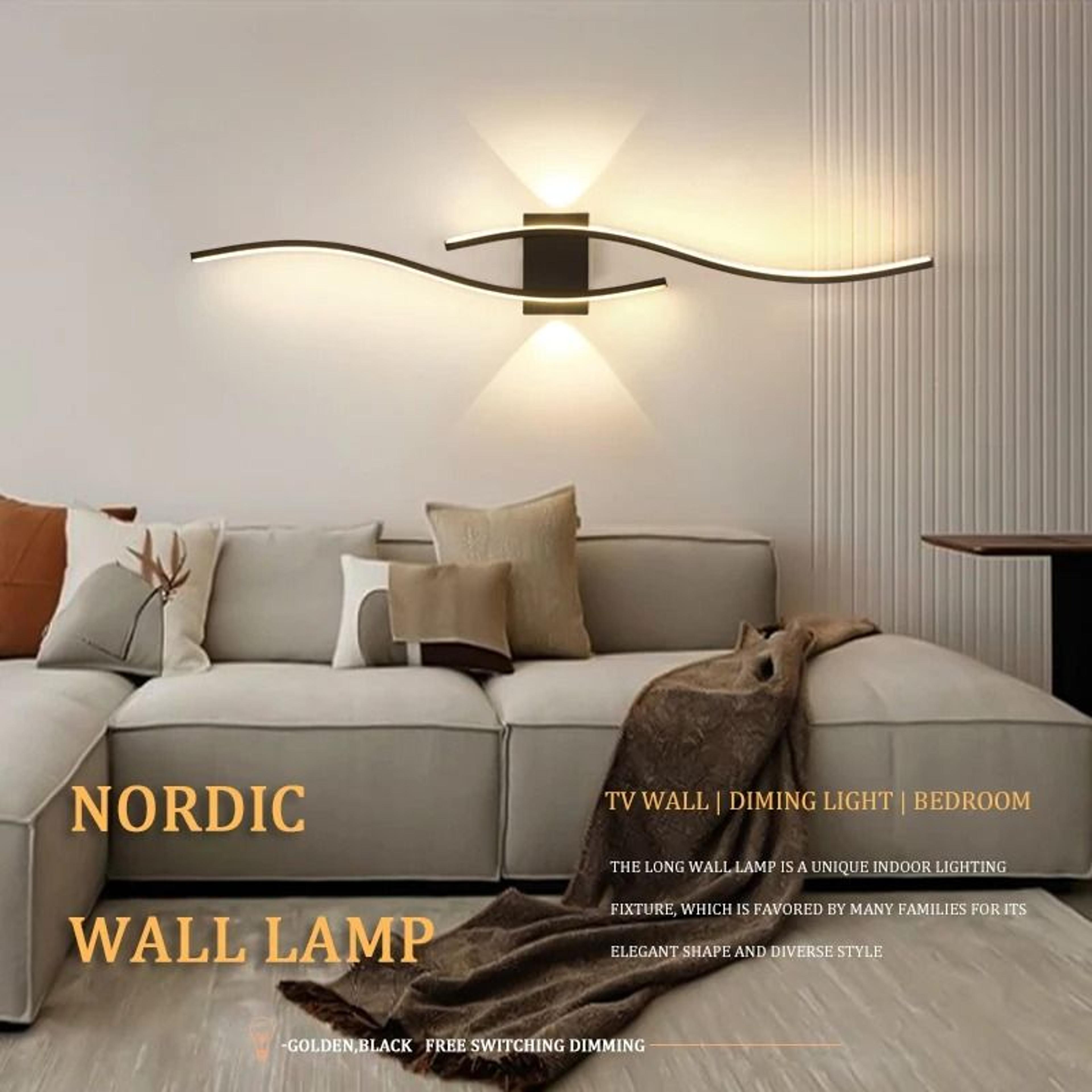 modern minimalist led wall light for tv wall and bedroom