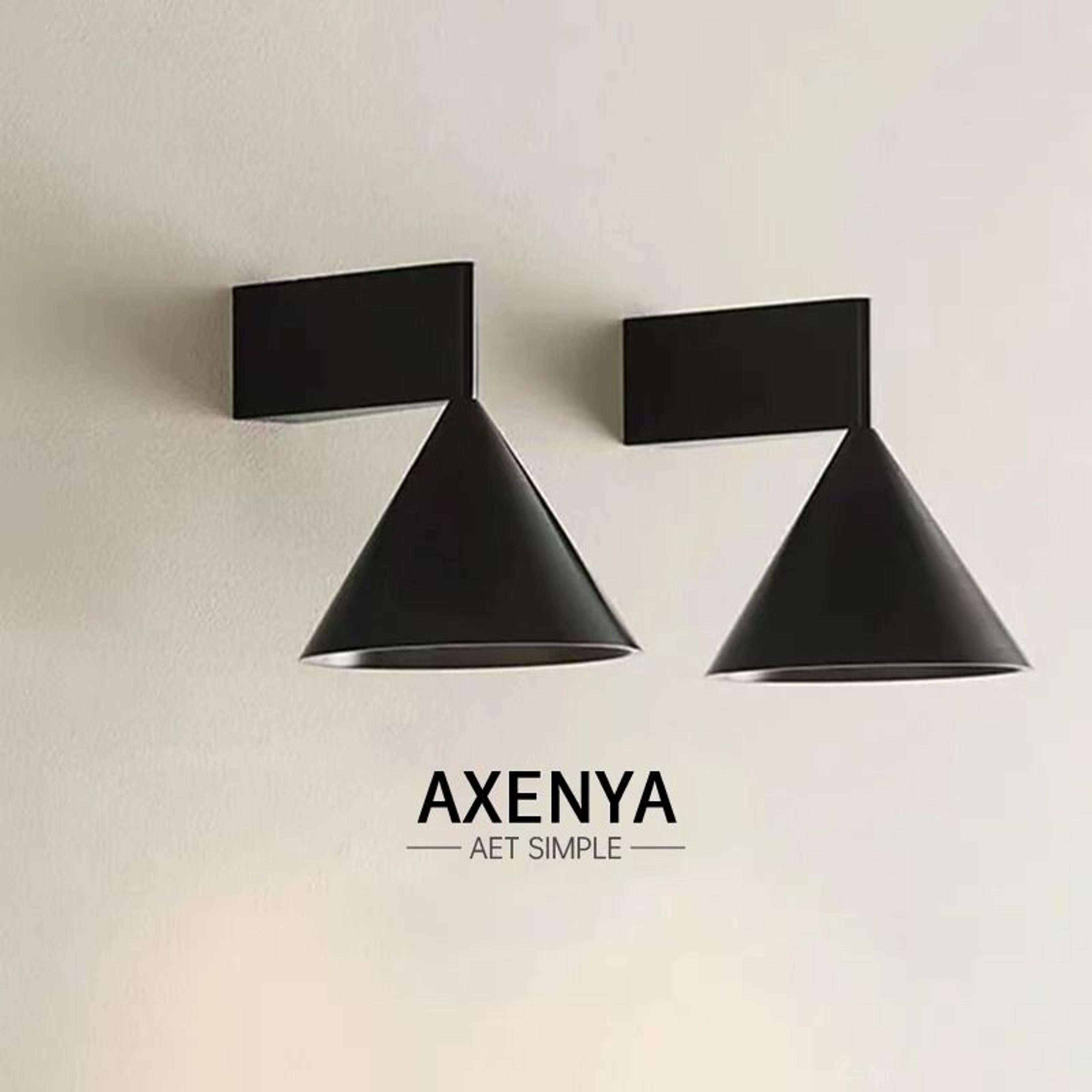 italian minimalist conical aluminum led wall lamp