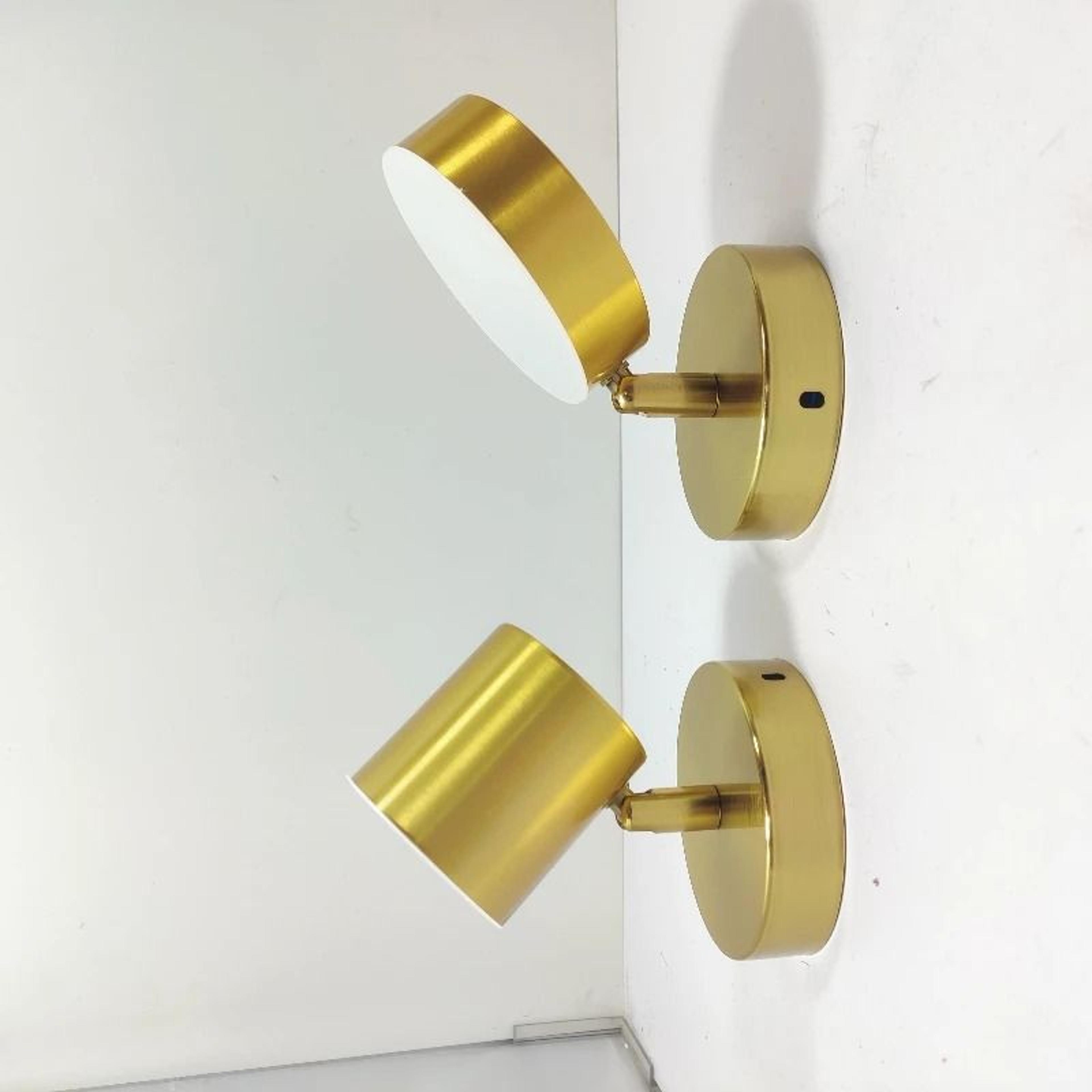 nordic rotating gold wall lamp modern mirror accent light