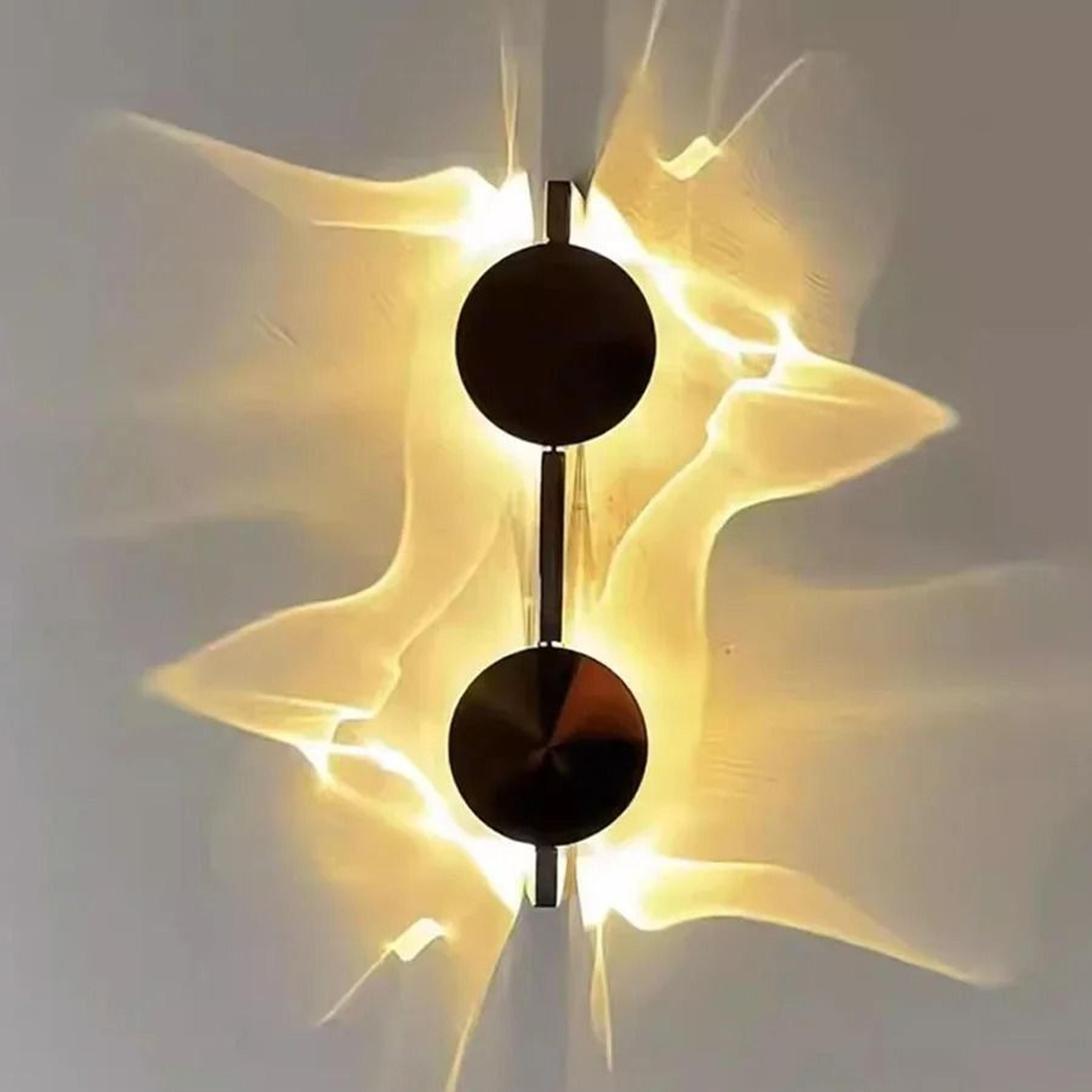 creative ripple led wall sconce minimalist ambient light
