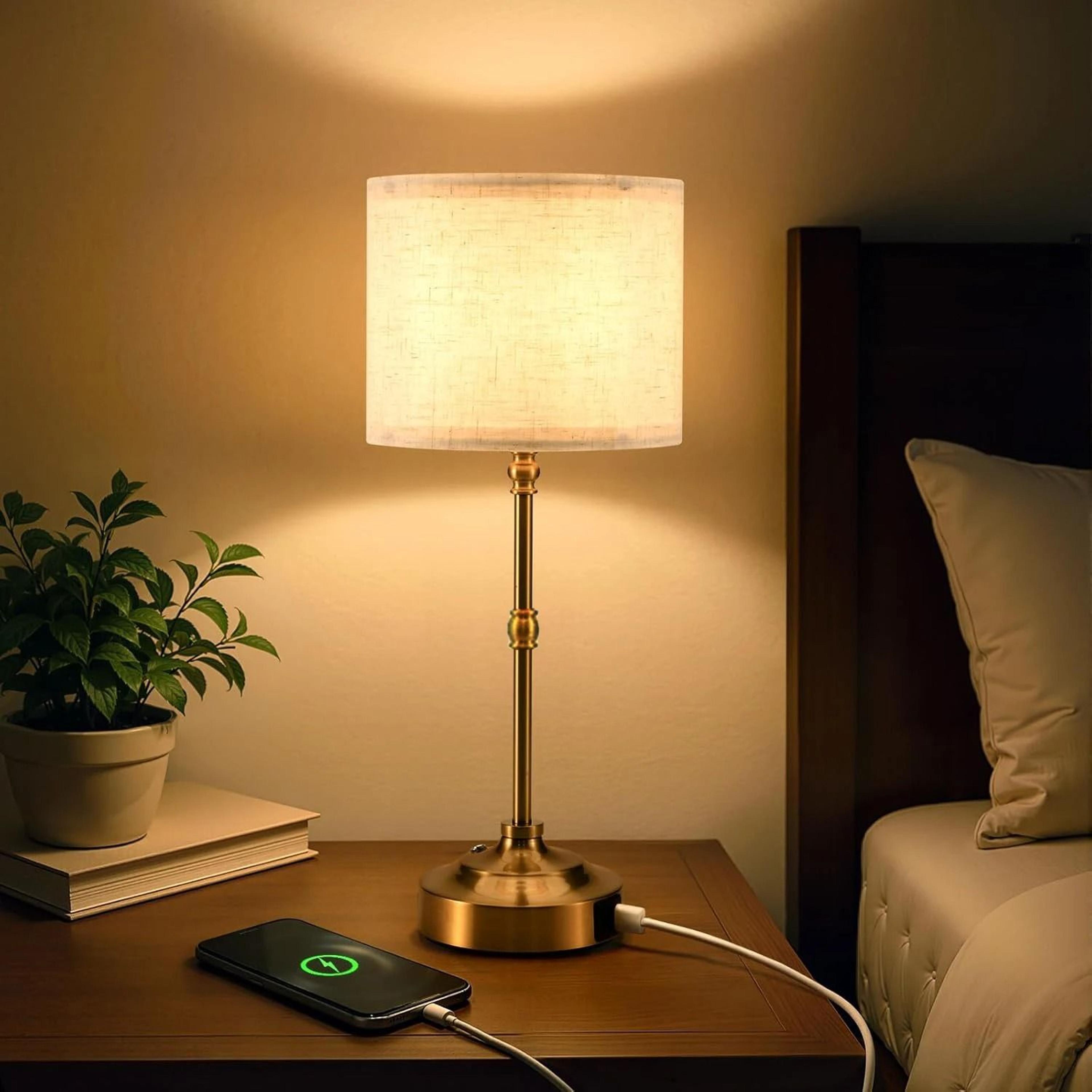 rechargeable cordless touch table lamp 3 level dimmable bedside light