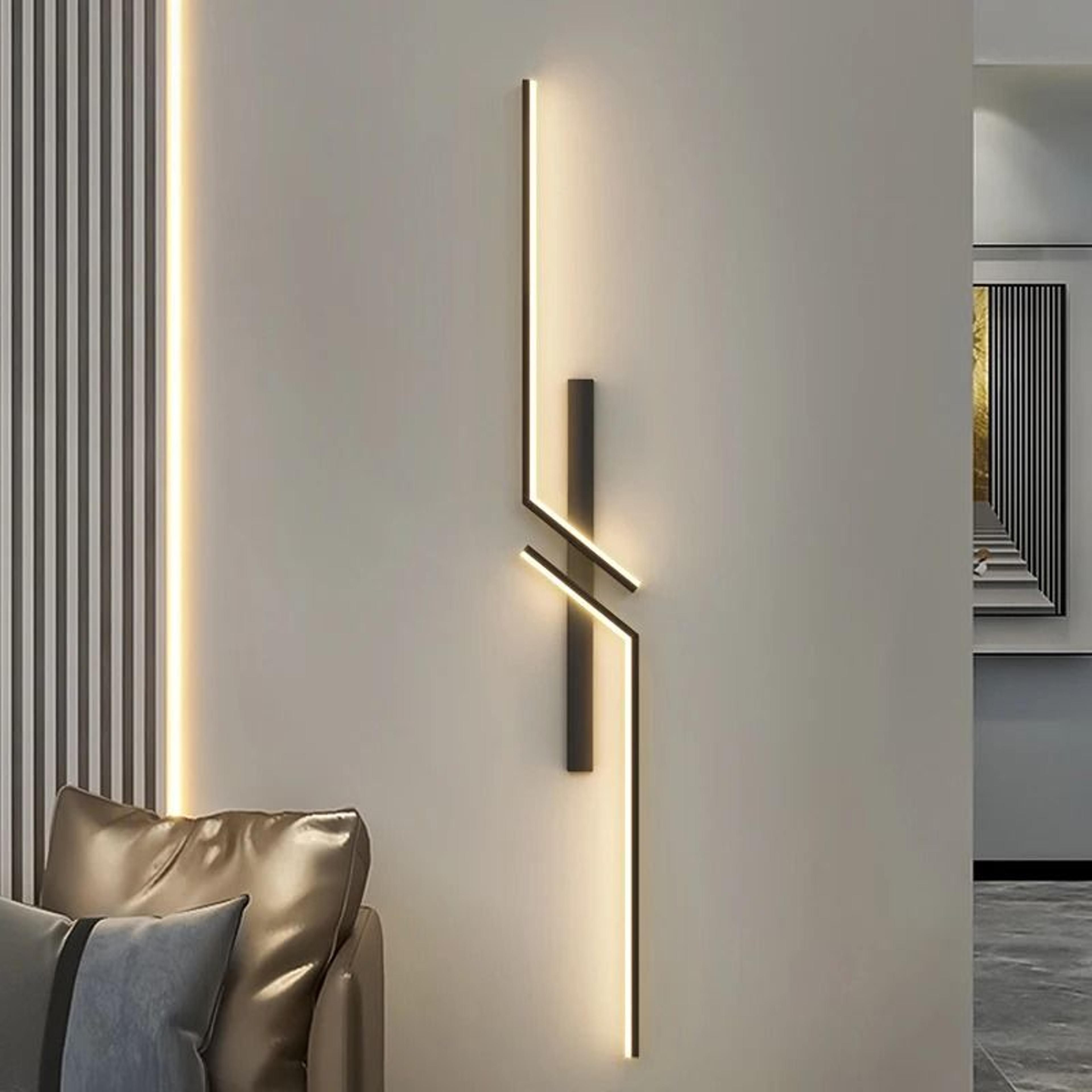 modern led strip wall light minimalist bedside decorative sconce