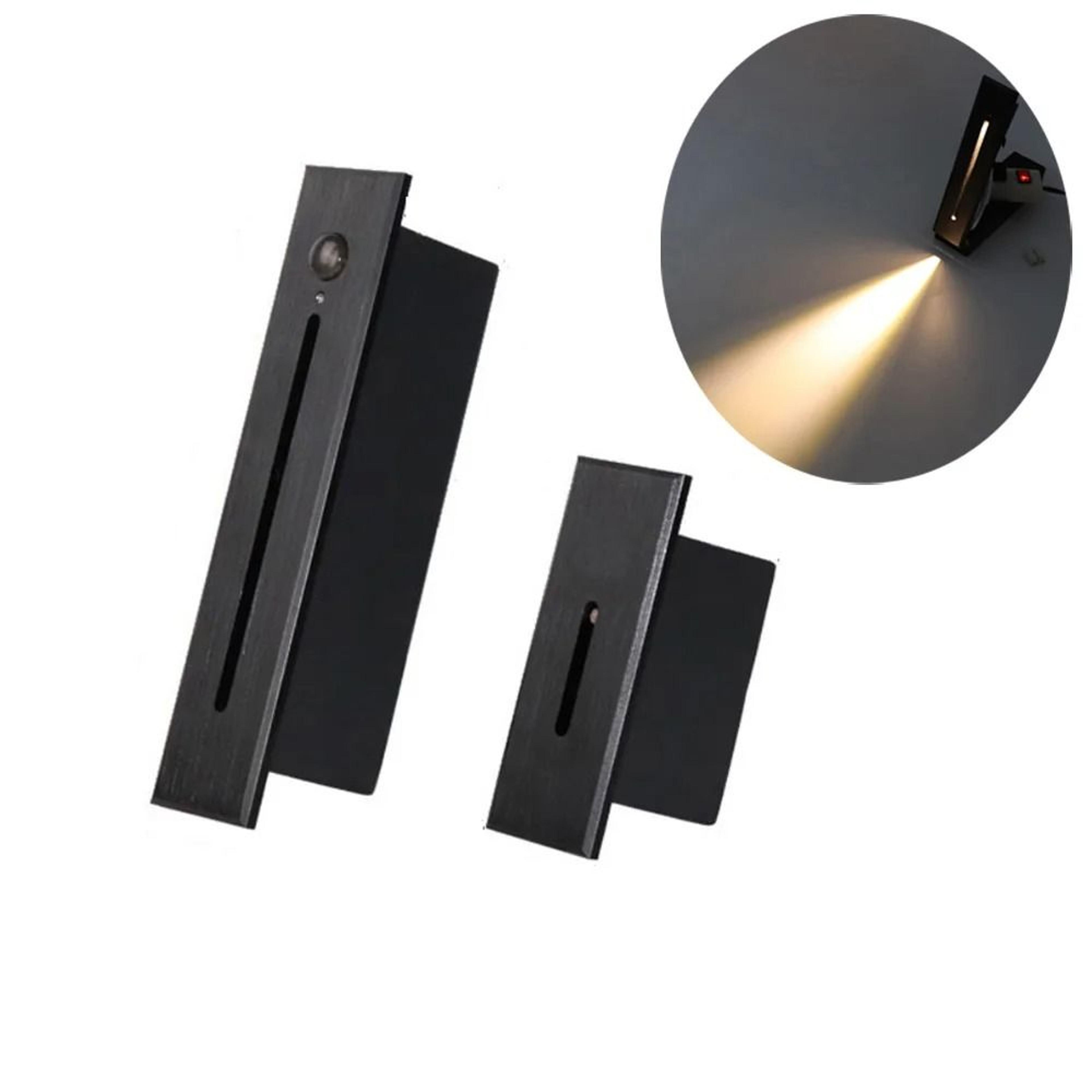 3w pir motion sensor stair light slim led wall lamp