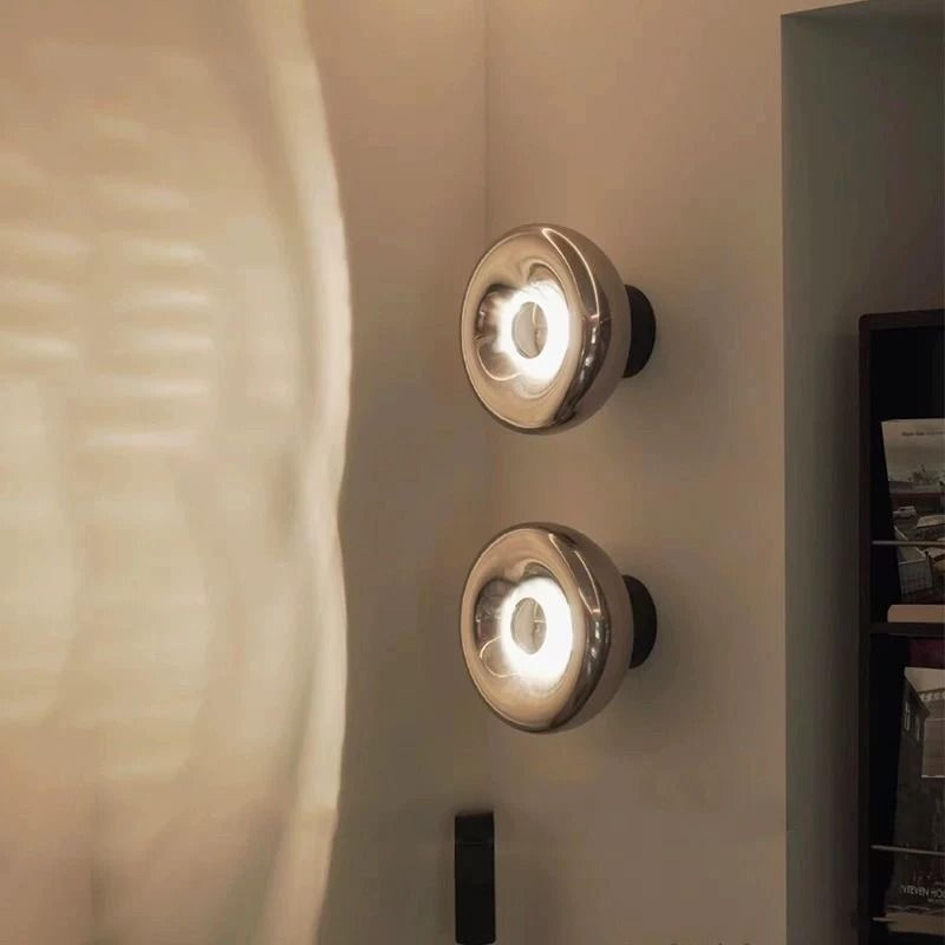 designer lava art wall lamp bauhaus chrome led sconce