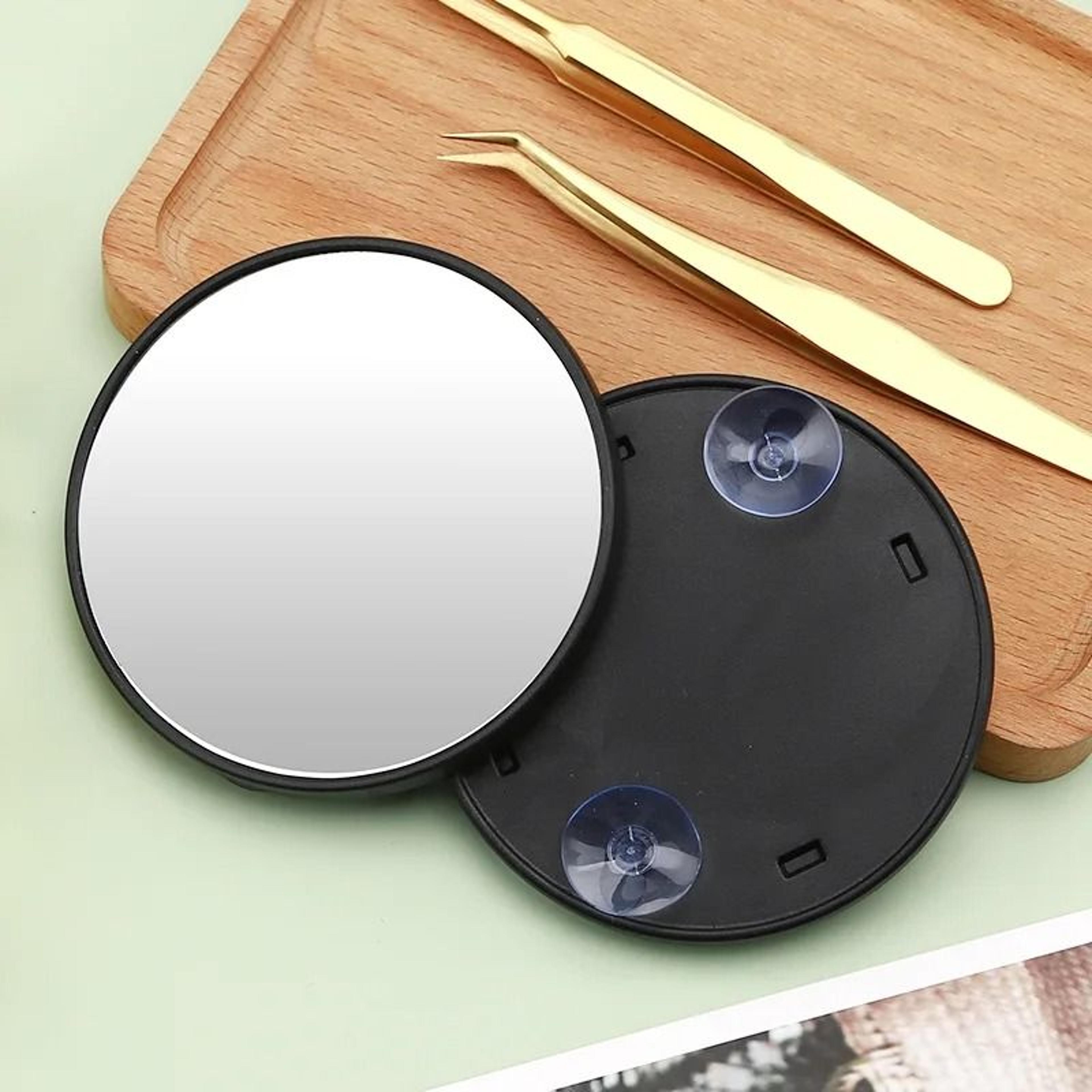 precision view magnifying makeup mirror with suction cup 5x 10x 15x