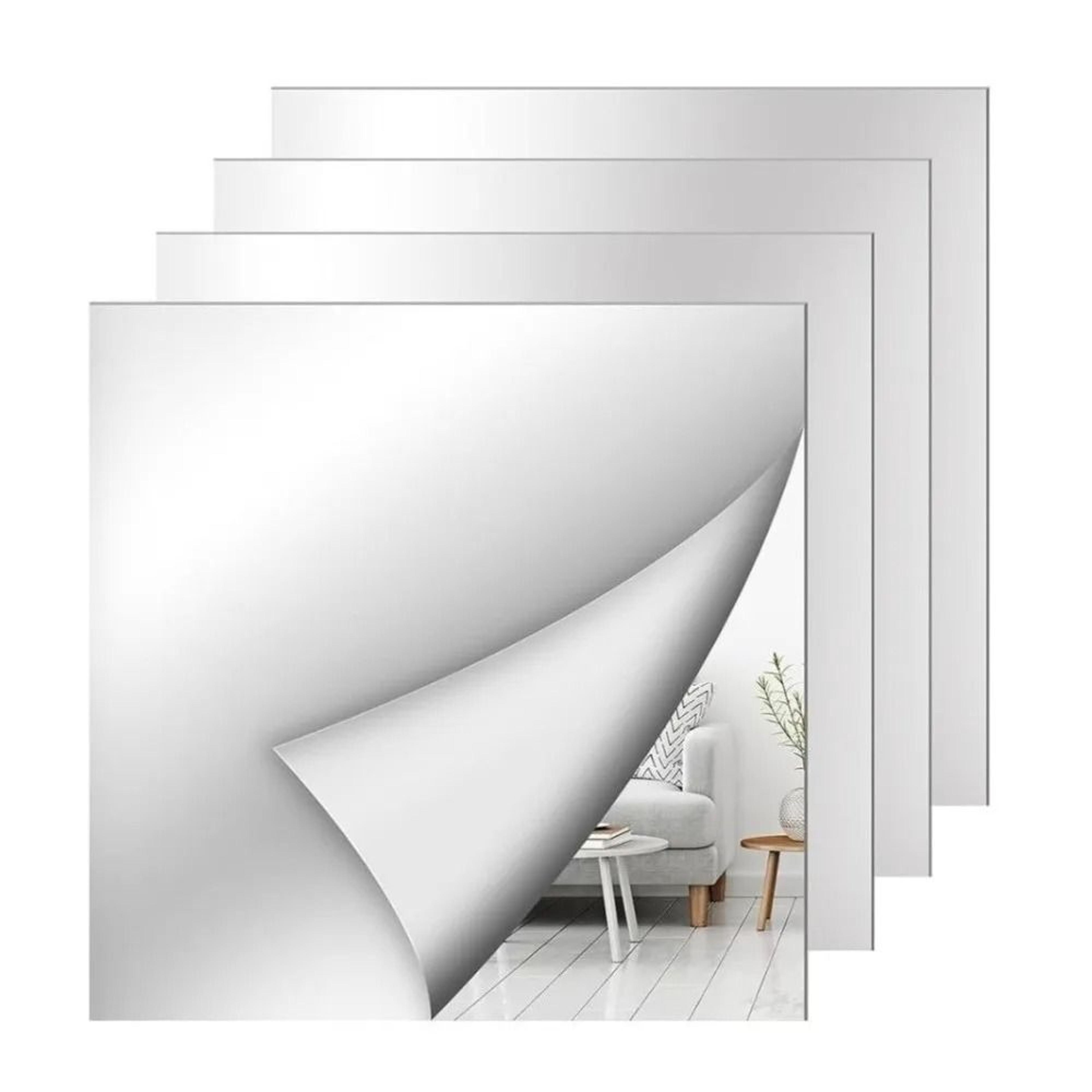shatterproof self adhesive acrylic mirror sheet 1.6mm non glass diy mirror tile