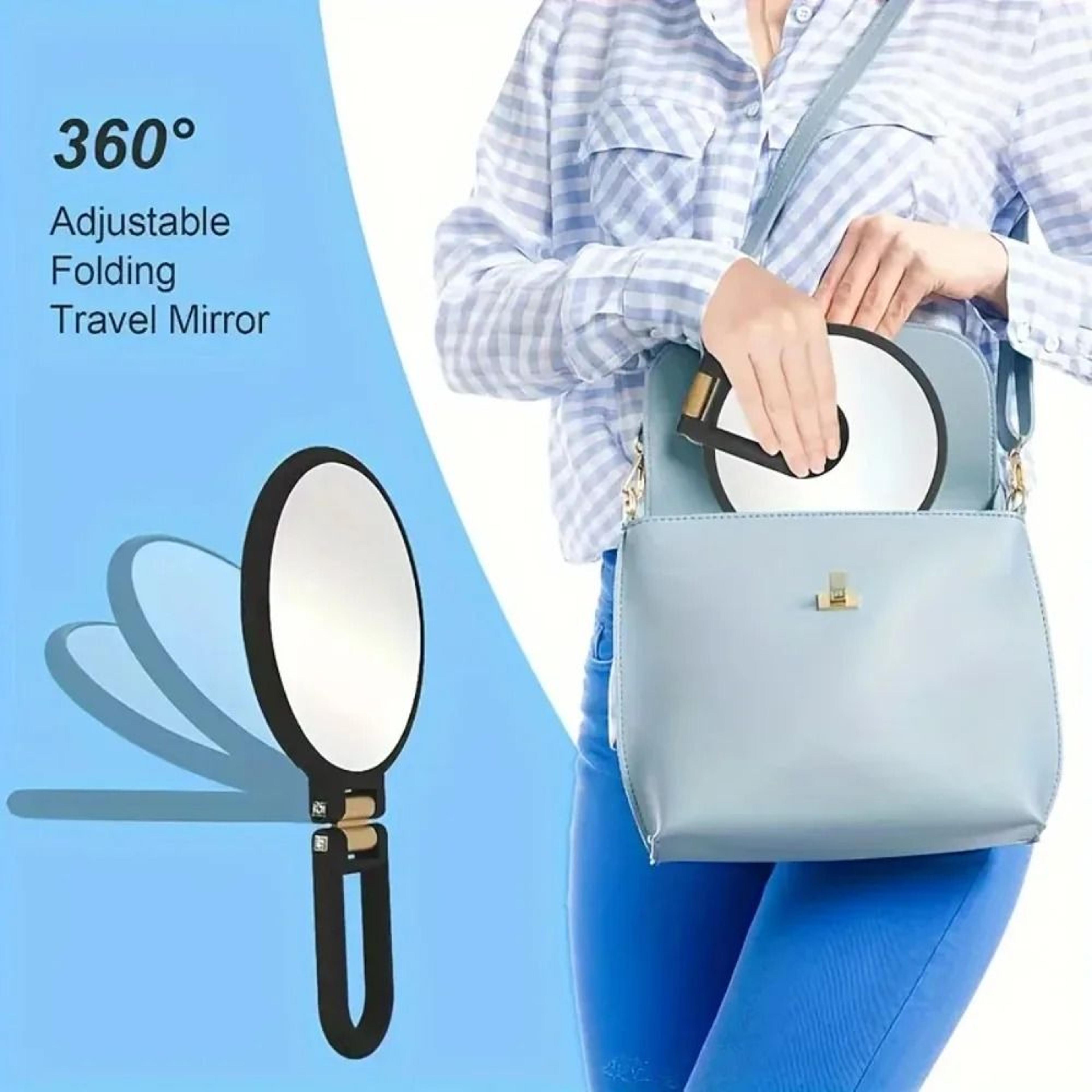 30x magnifying makeup mirror dual sided 360 adjustable travel mirror