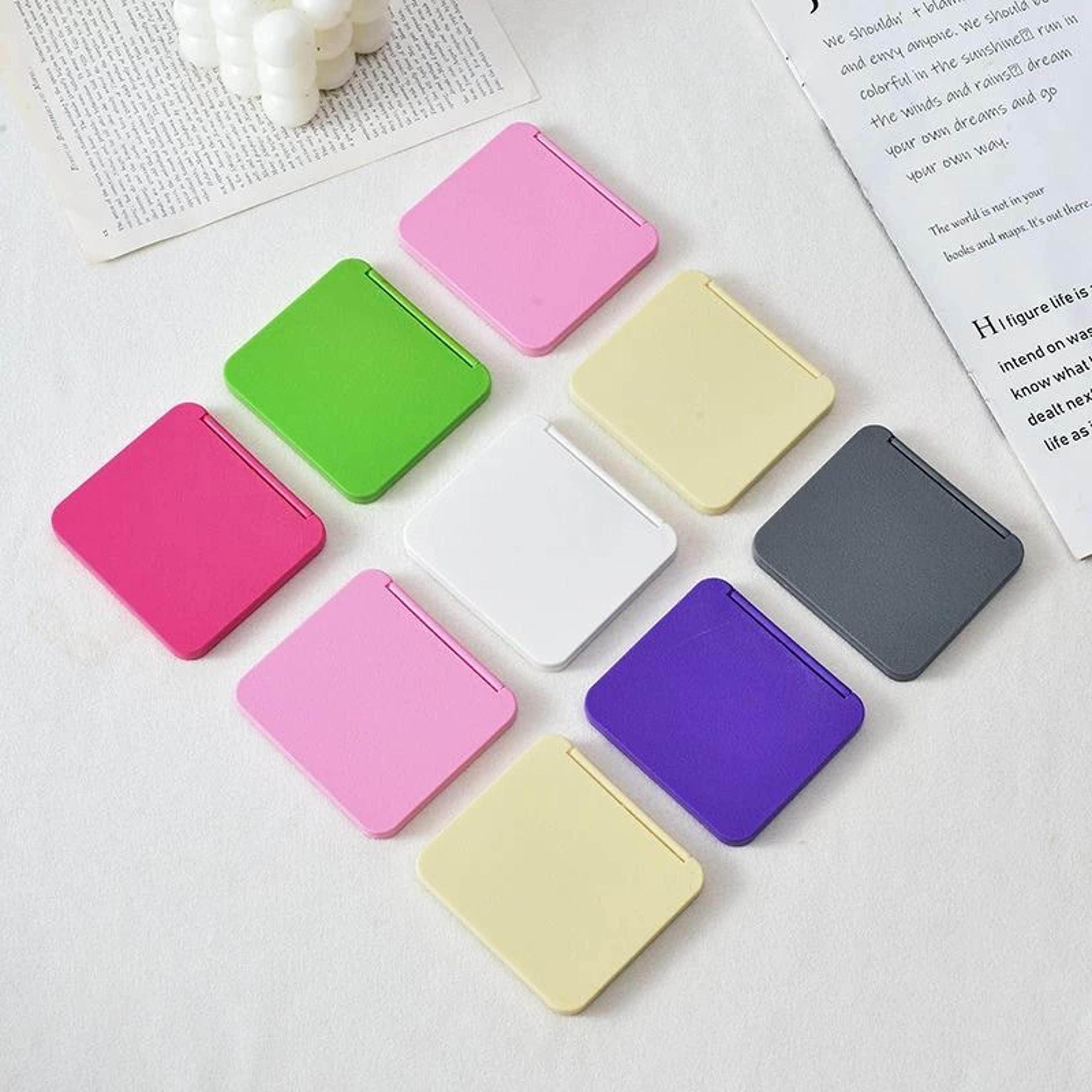 square double sided compact mirror portable pocket makeup mirror