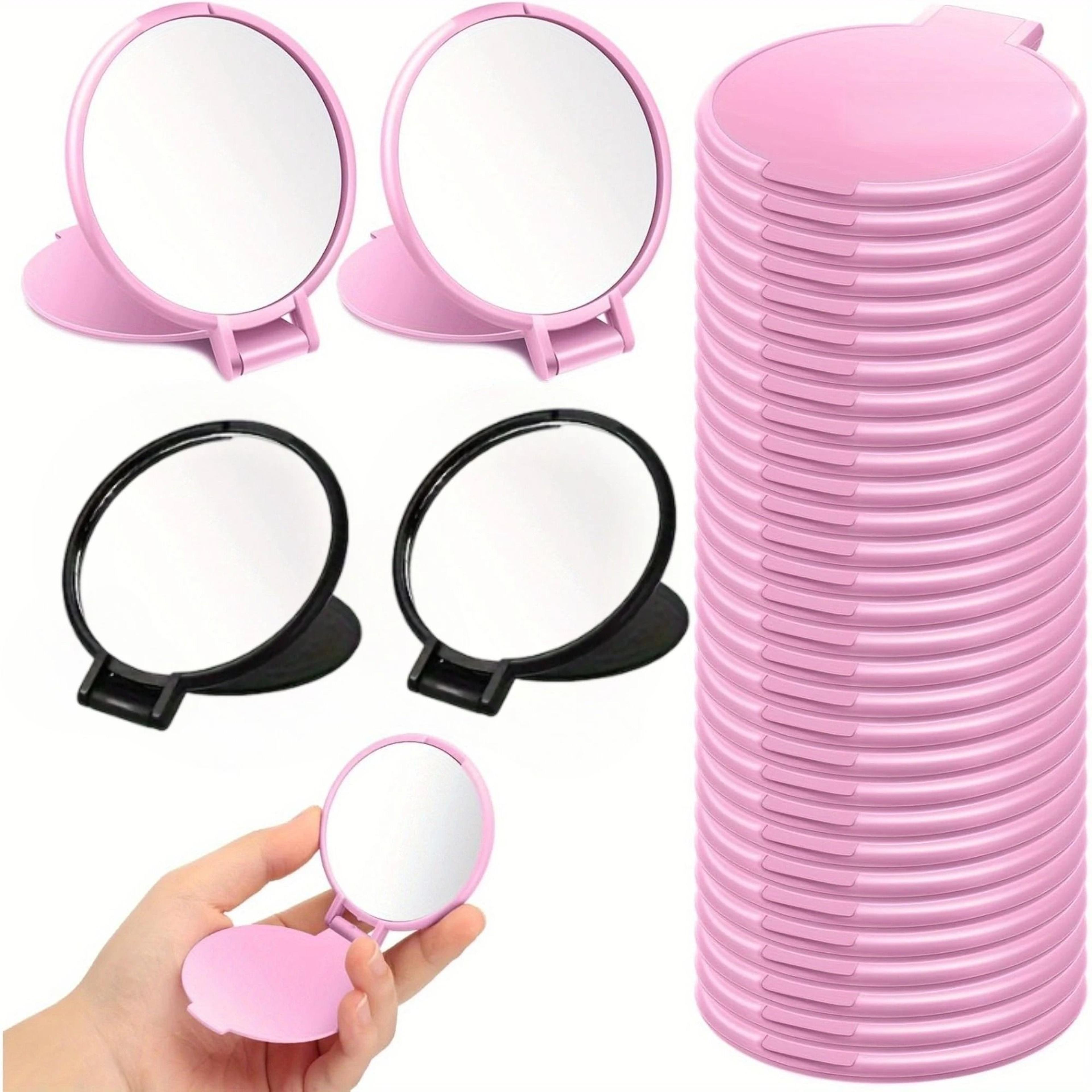 bulk mini folding makeup mirrors portable pocket travel mirror set