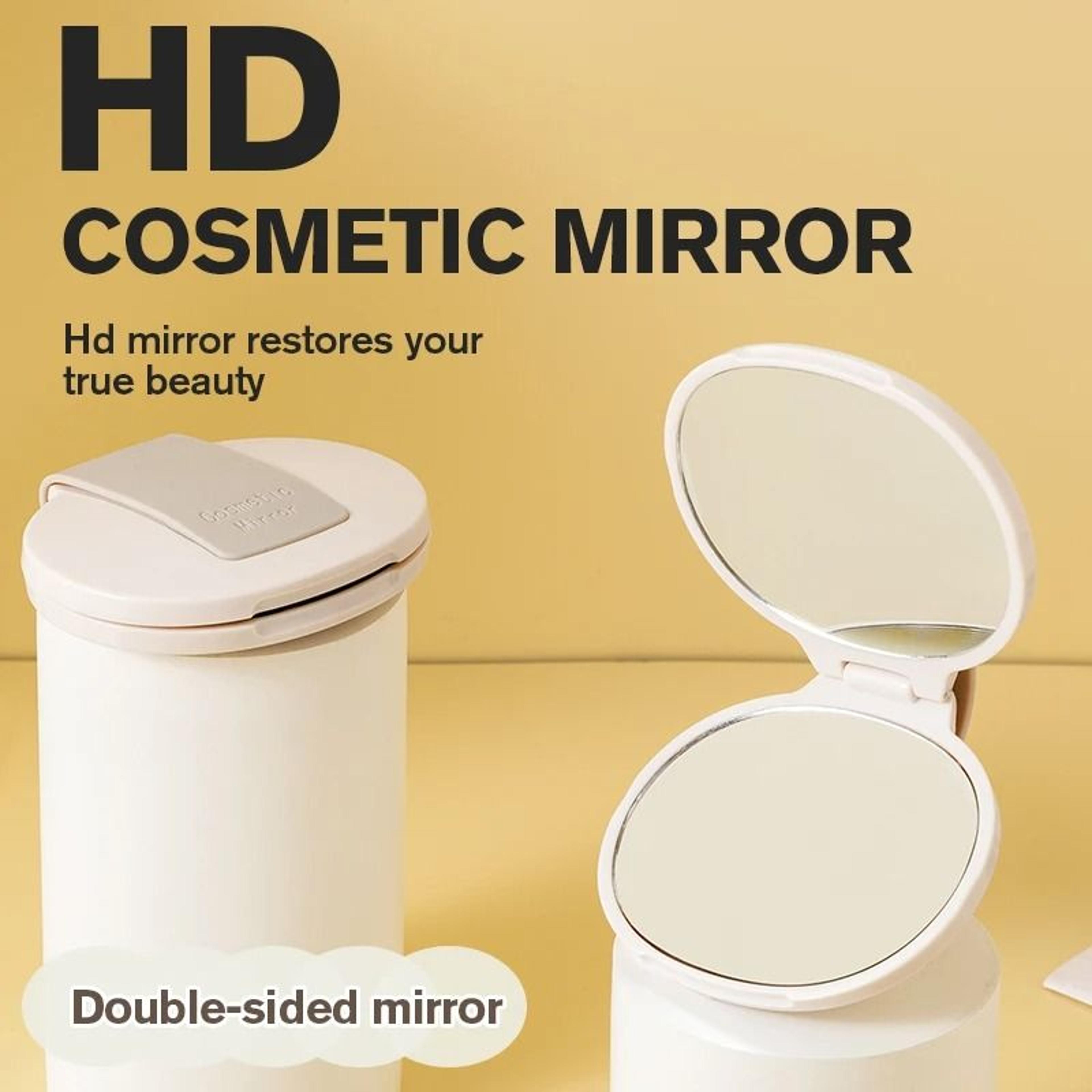 double sided travel makeup mirror foldable magnifying pocket wallet mirror