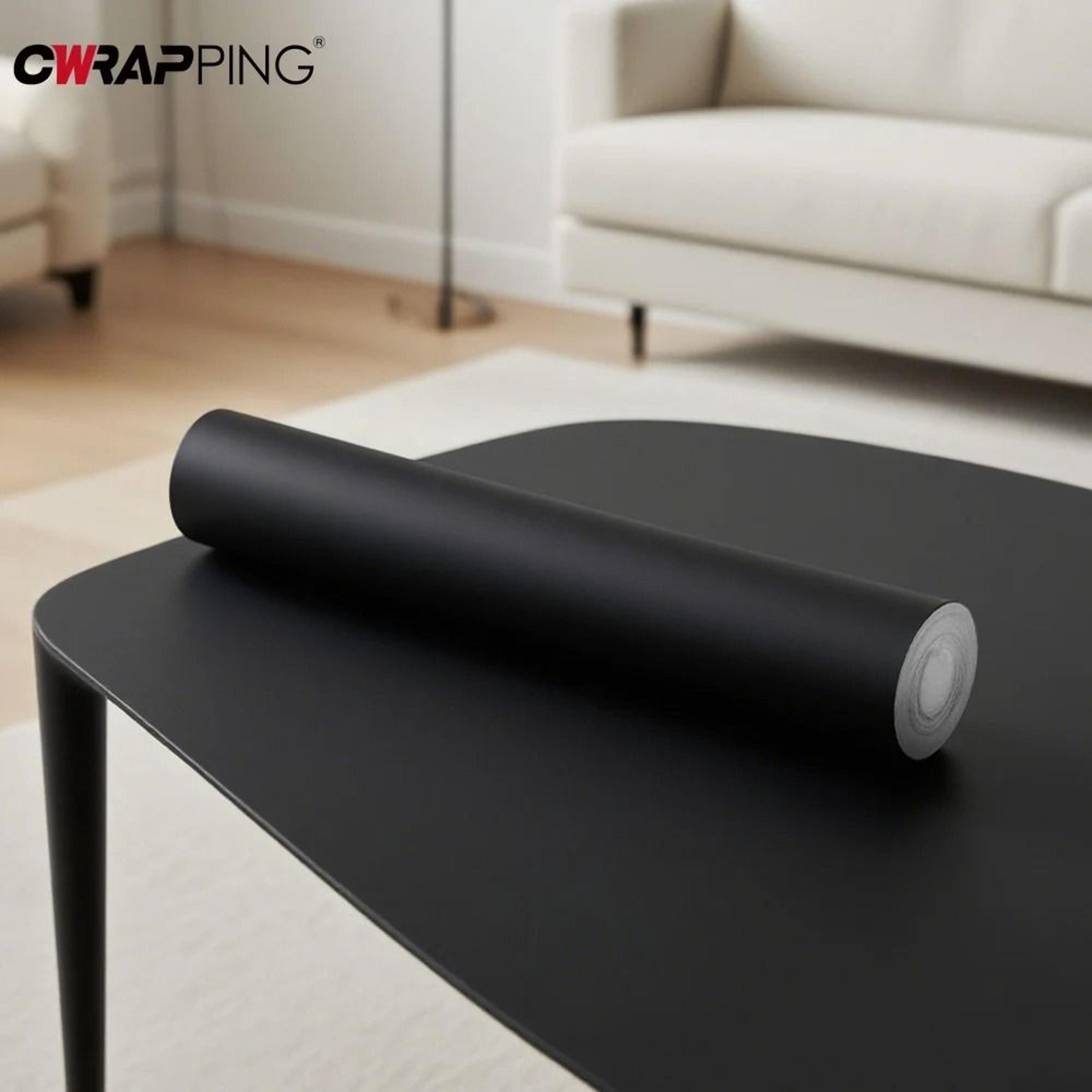 matte black peel and stick wallpaper waterproof pvc furniture vinyl wrap