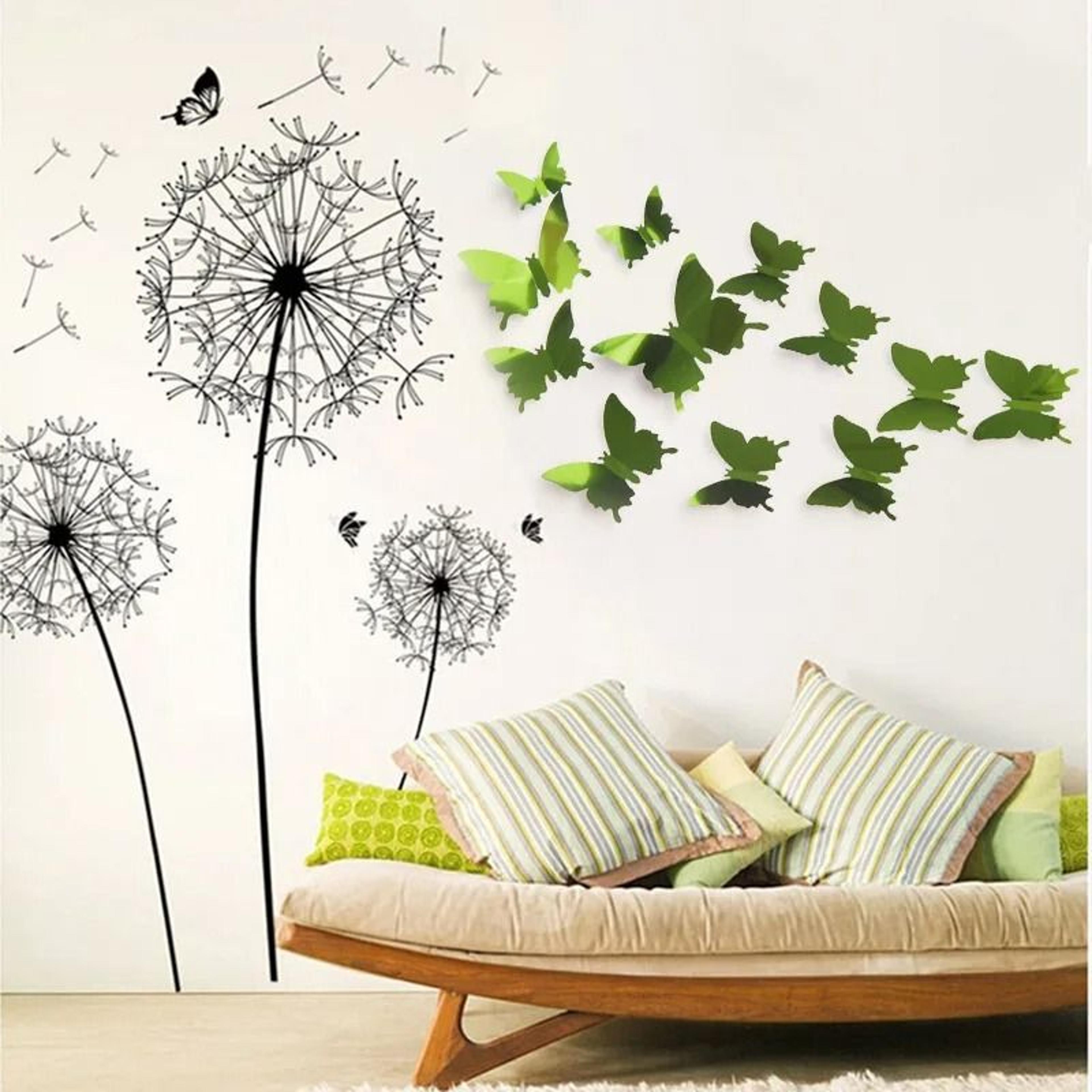 12pcs 3d butterfly mirror wall stickers removable diy decorative decals