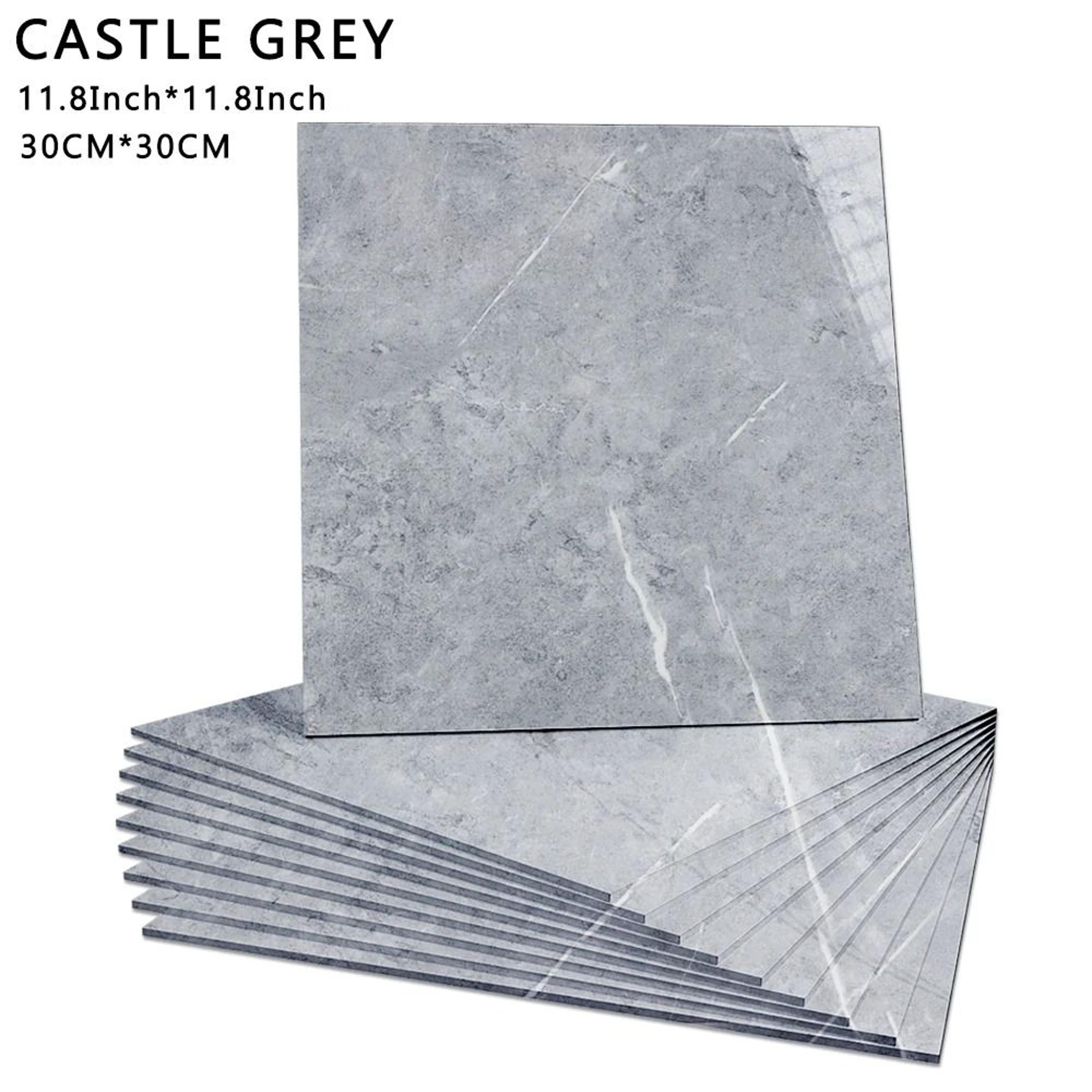 20pcs marble peel and stick floor tiles waterproof self adhesive pvc decals