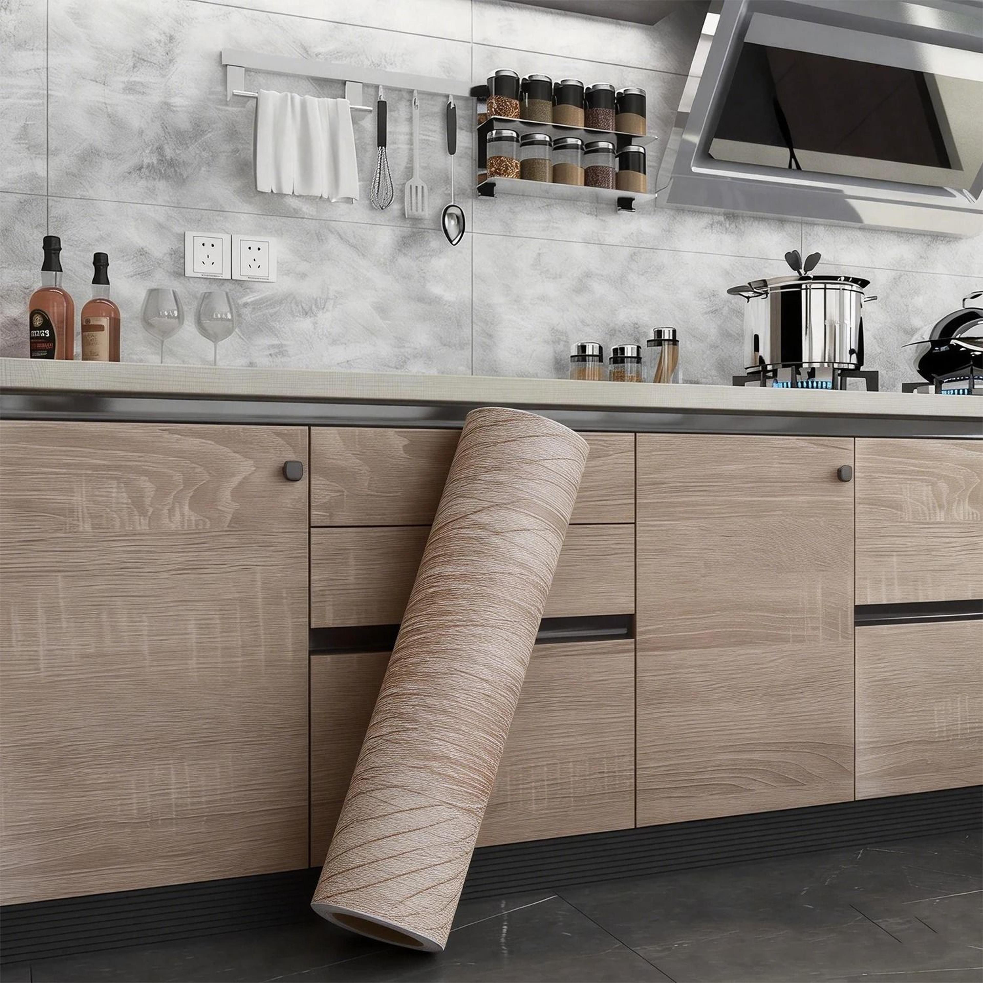 55cm wood grain peel and stick wallpaper waterproof furniture vinyl wrap