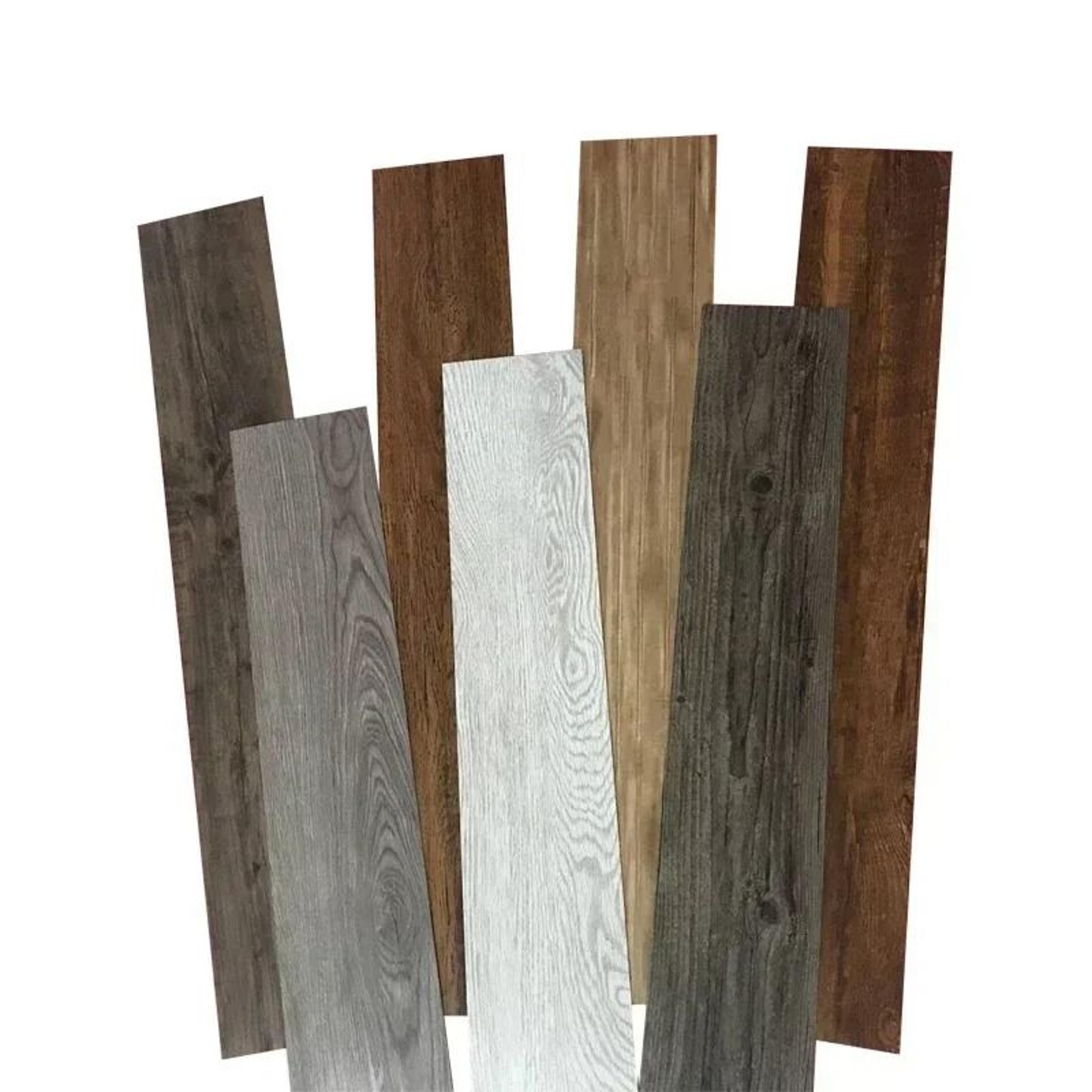 modern wood grain peel and stick floor stickers waterproof self adhesive pvc tiles