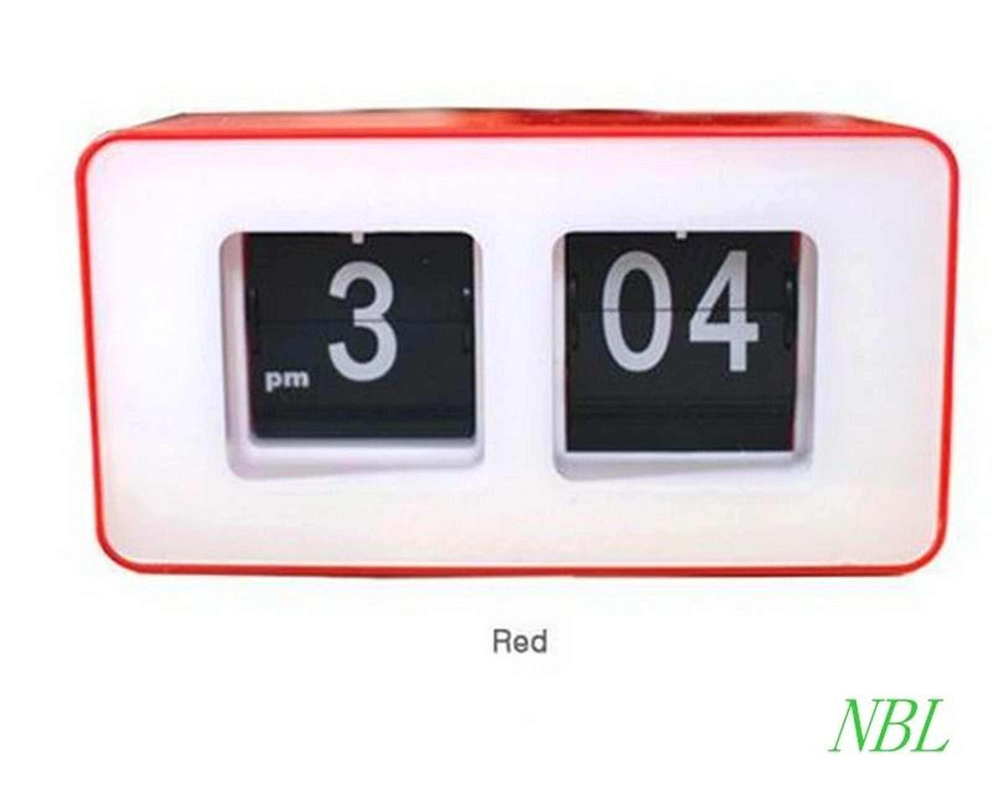classic automatic flip desk clock retro large number table clock