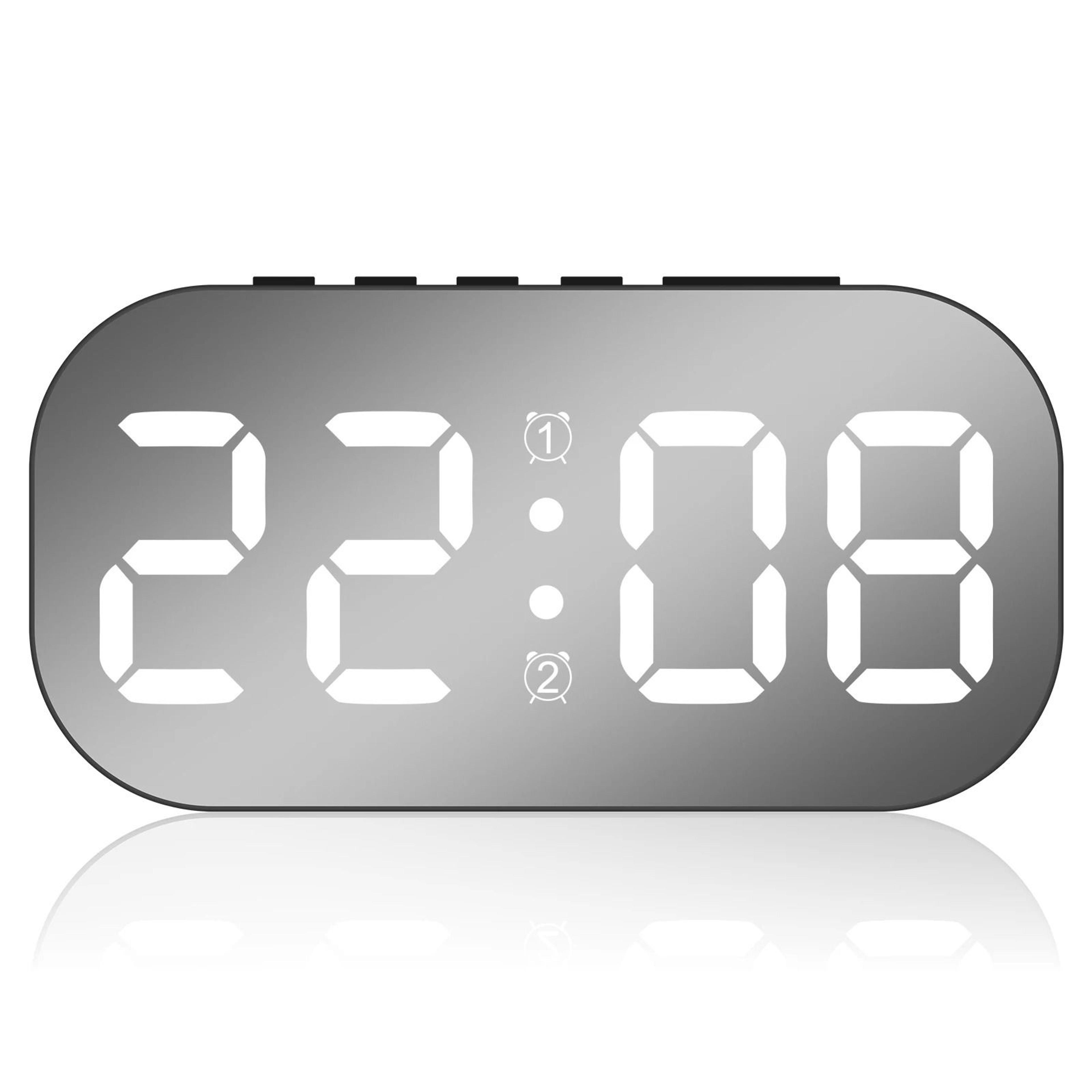 vintage auto flip alarm clock with battery and usb power