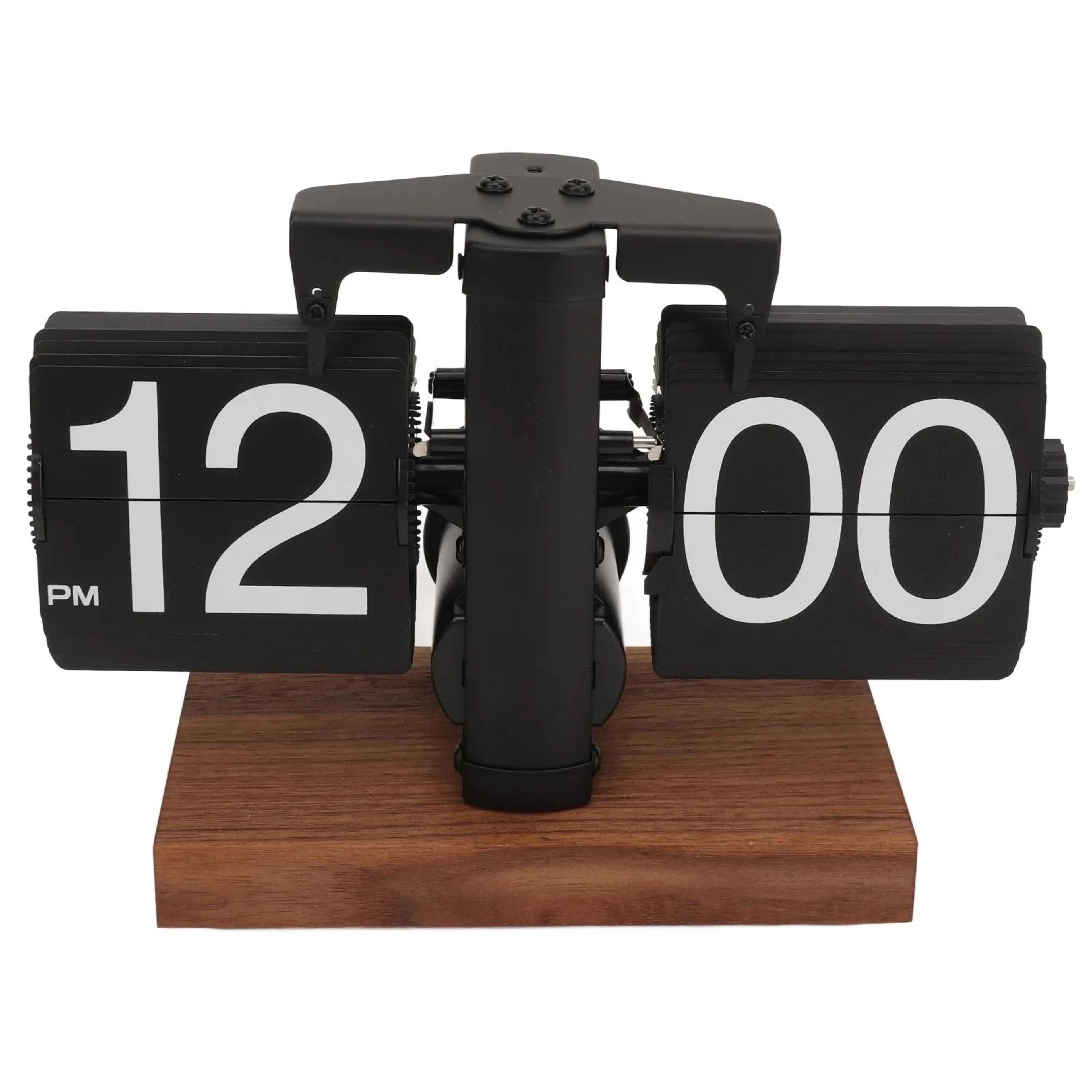 automatic retro flip table clock with large number display