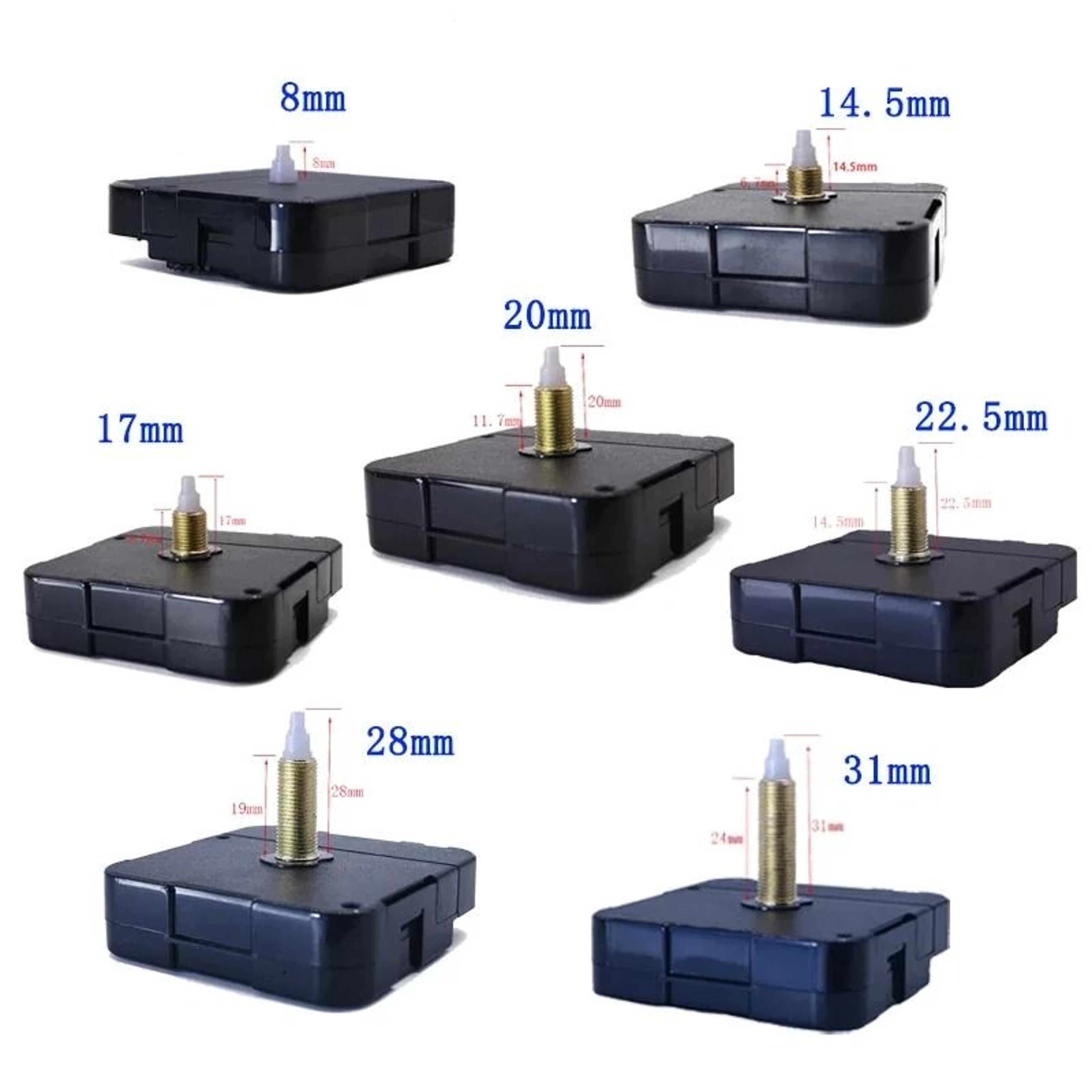 silent quartz clock movement kit with long shaft and clock hands