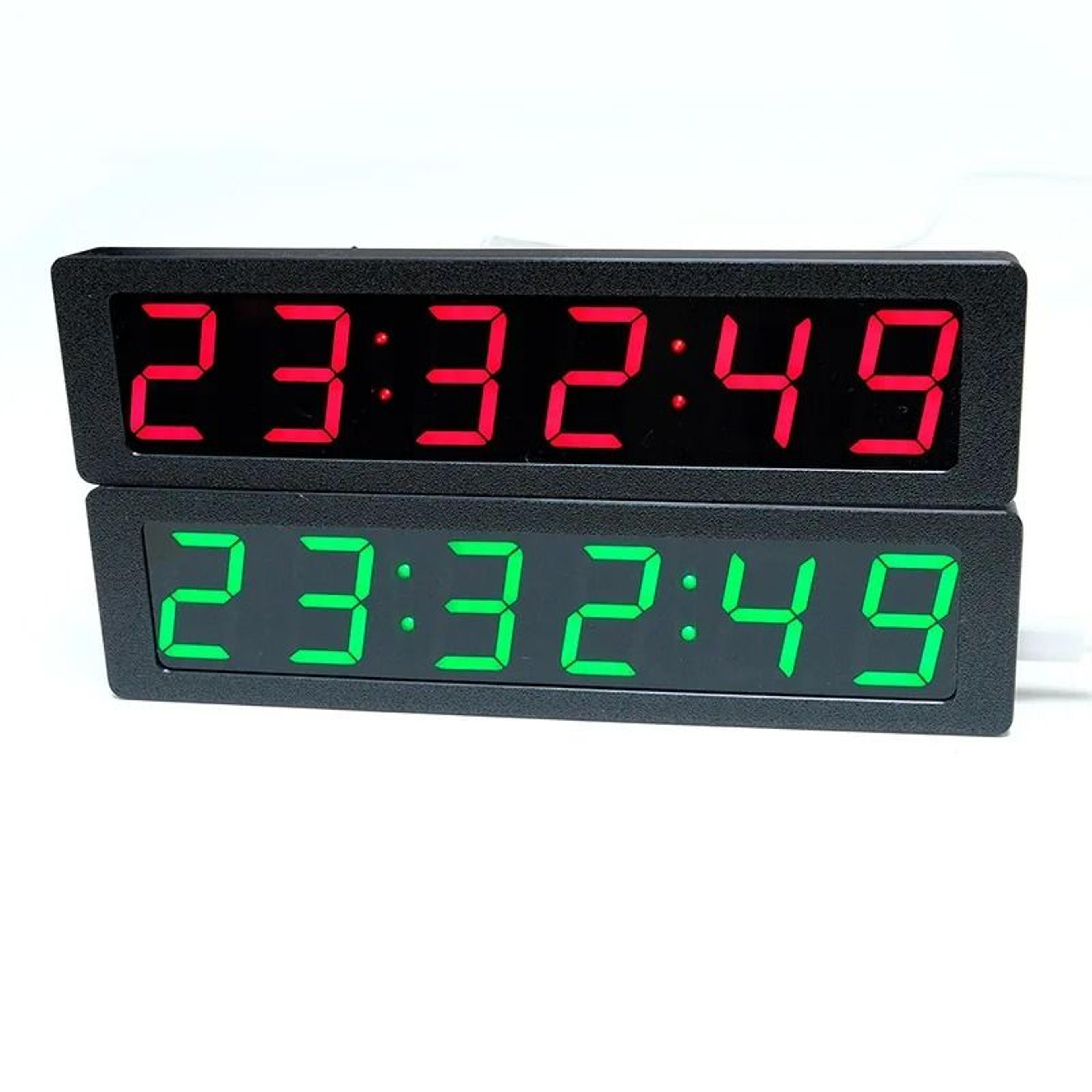 gps beidou digital led clock with seconds and temperature