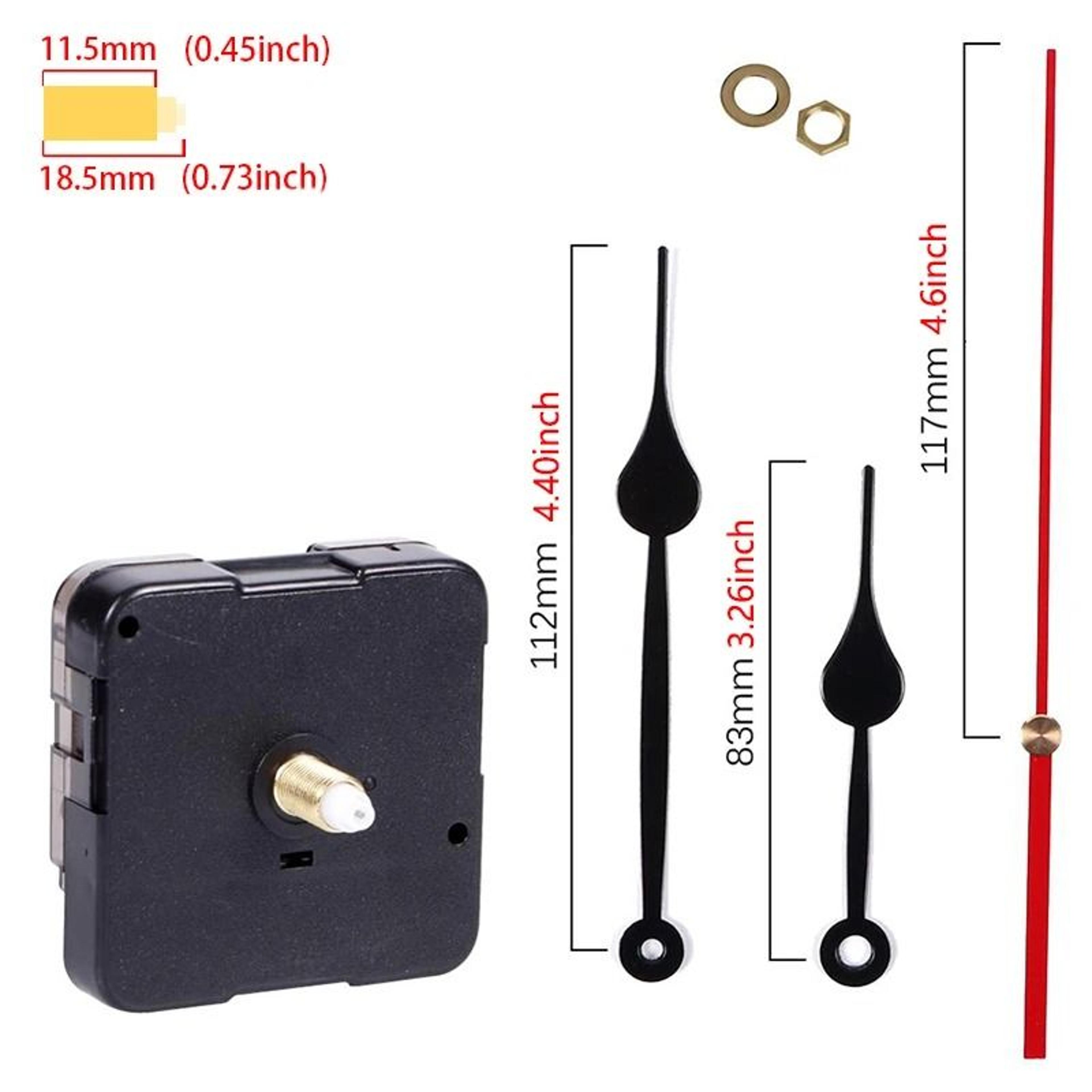 long shaft silent quartz clock movement with hands