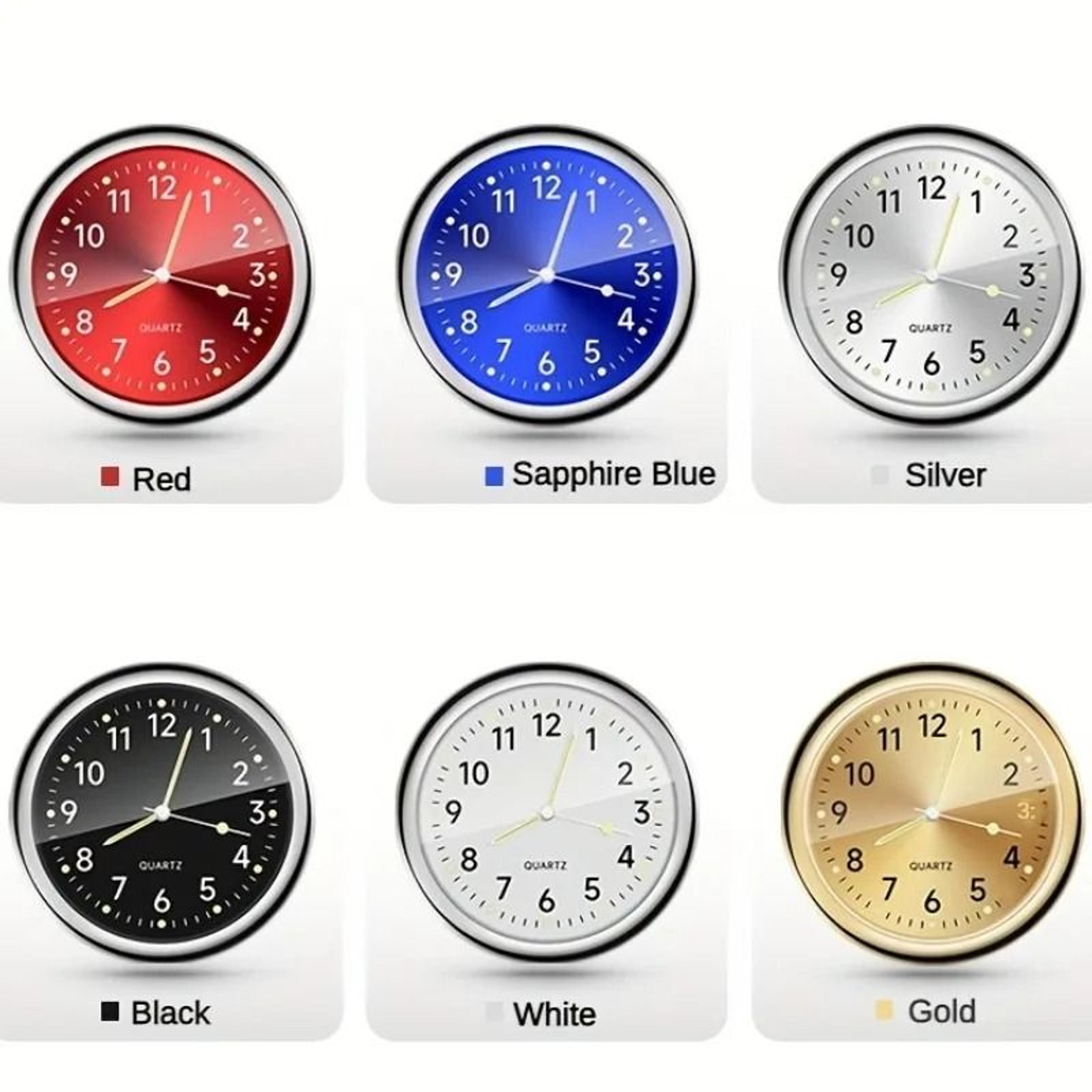 mini car dashboard clock with luminous quartz display